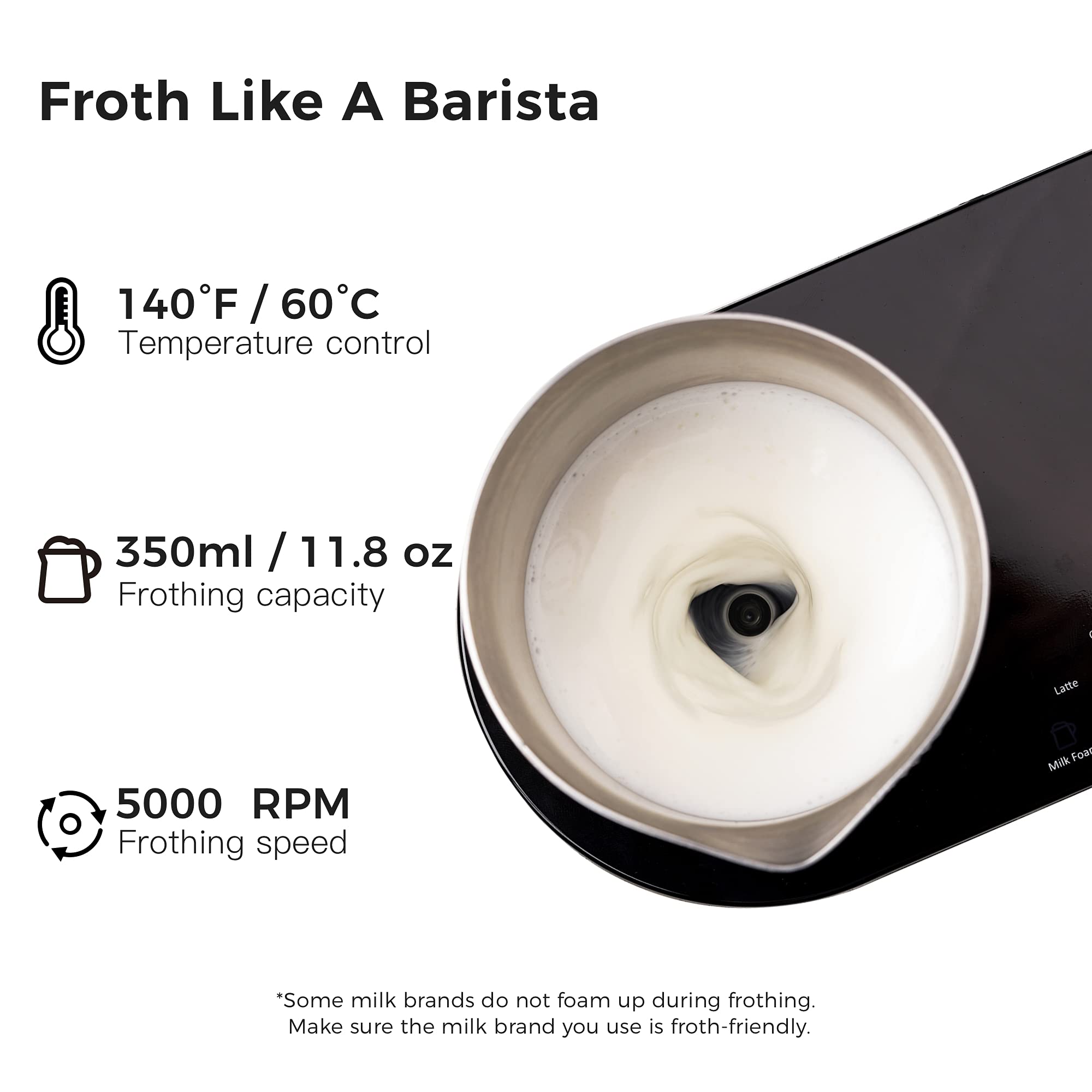 SEVEN&ME All-in-One Espresso Machine with Milk Frother - Electric Moka Pot for Latte, Cappuccino & Macchiato - One-Touch Smart Operation (8.66