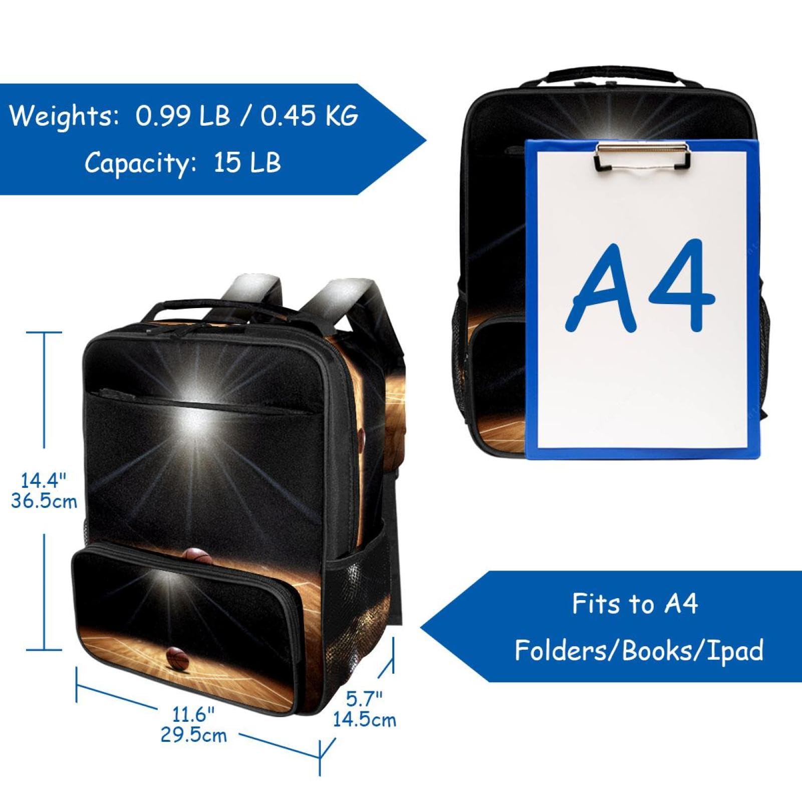 Men's & Women's Travel Backpack - Durable & Stylish for Basketball, Wooden Cricket Field & Outdoor Adventures | Perfect for Hiking, Gym & Daily Commute