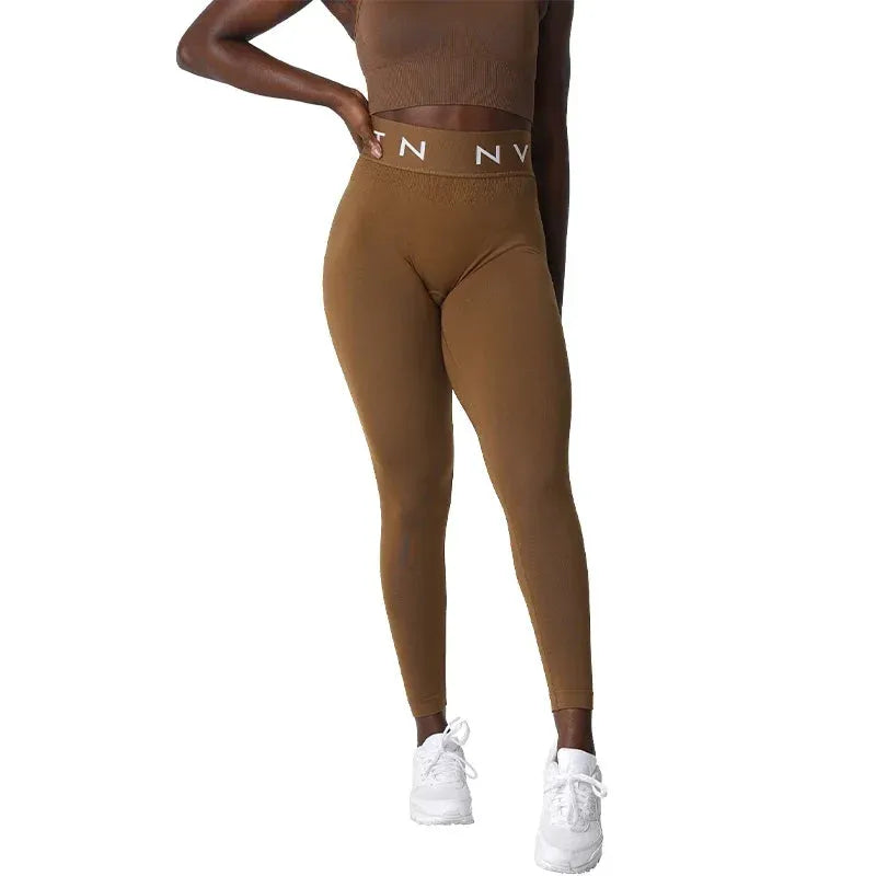 NVGTN Seamless High-Waisted Leggings for Women - Stretchy Spandex Yoga Pants with Hip Lift Design, Breathable Workout Tights for Running, Gym & Lounge Wear