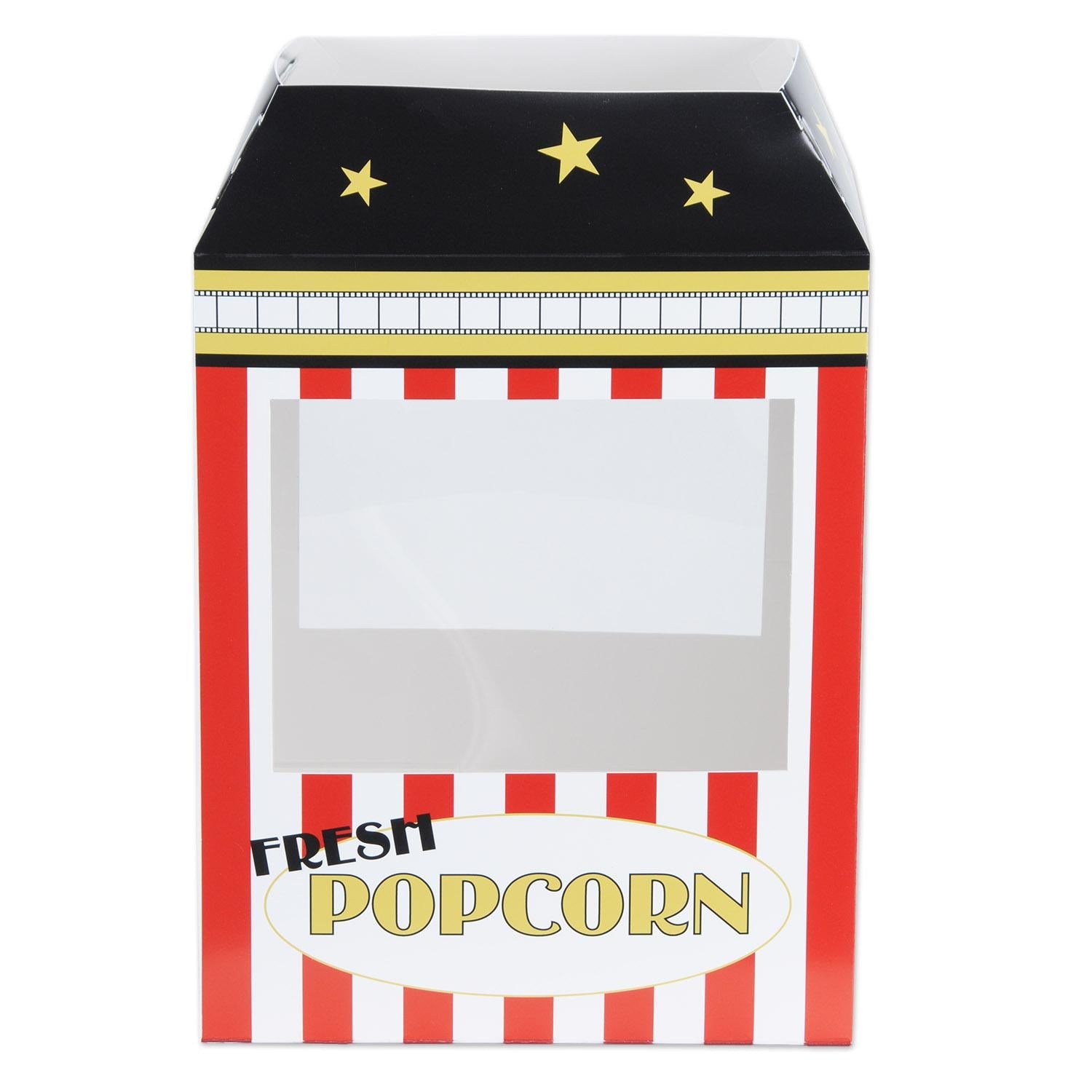Beistle 3D Popcorn Machine Party Centerpiece - 12 Pack for Movie Nights, Carnival Decorations, and Themed Birthday Parties