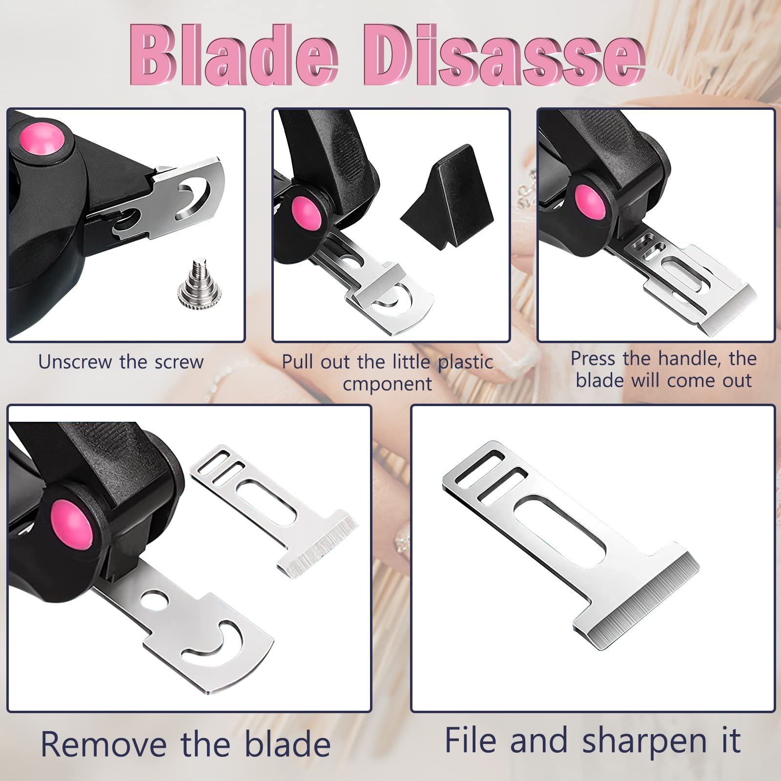 **Professional Stainless Steel Acrylic Nail Clipper - Adjustable False Nail Cutter for Women, Manicure & Pedicure Tool - Perfect for Salon, Home Use & Gifts**