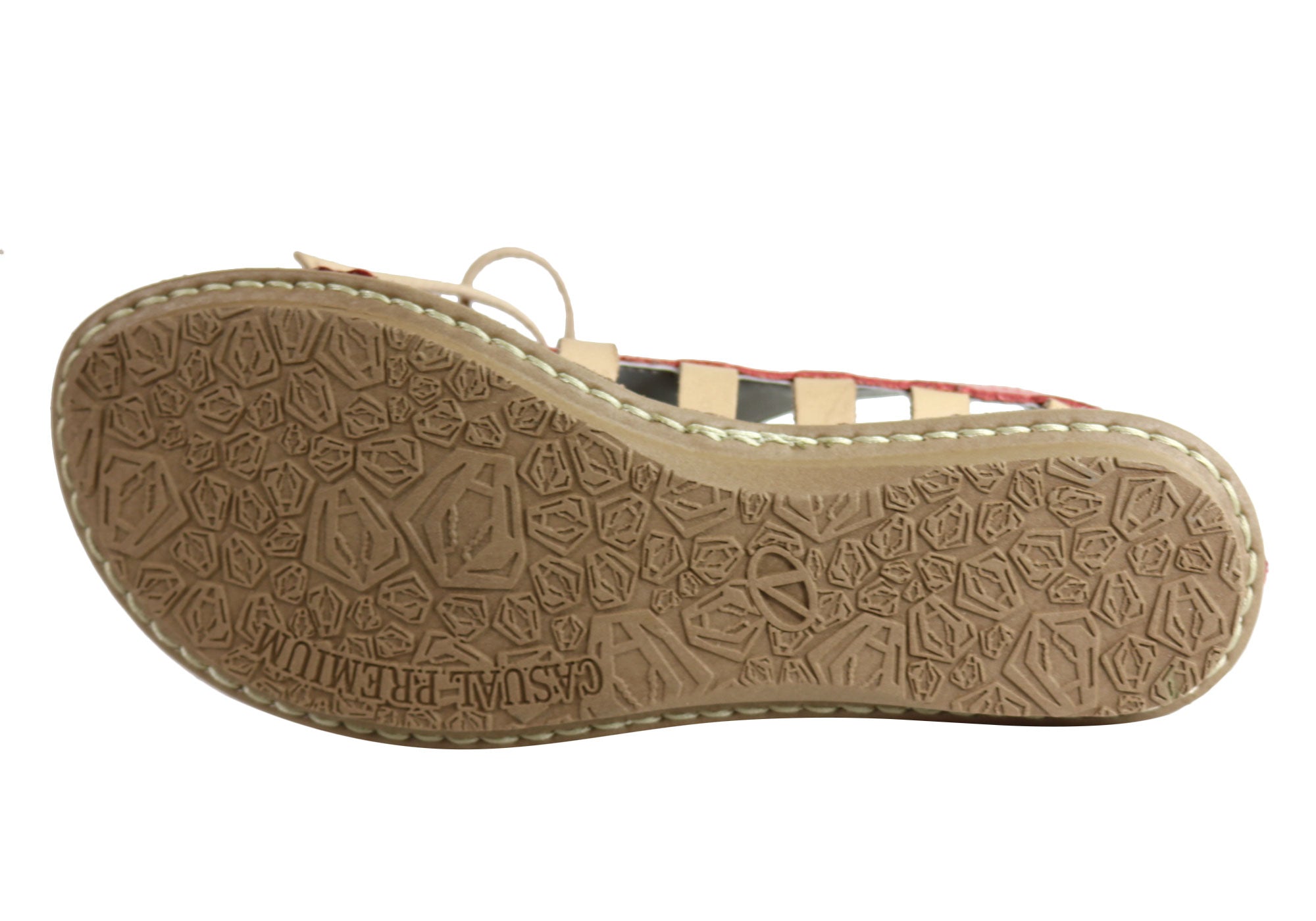 Andacco Petuna Women's Comfortable Flat Leather Sandals - Handmade in Brazil - Perfect for Beach, Vacation & Summer Outfits