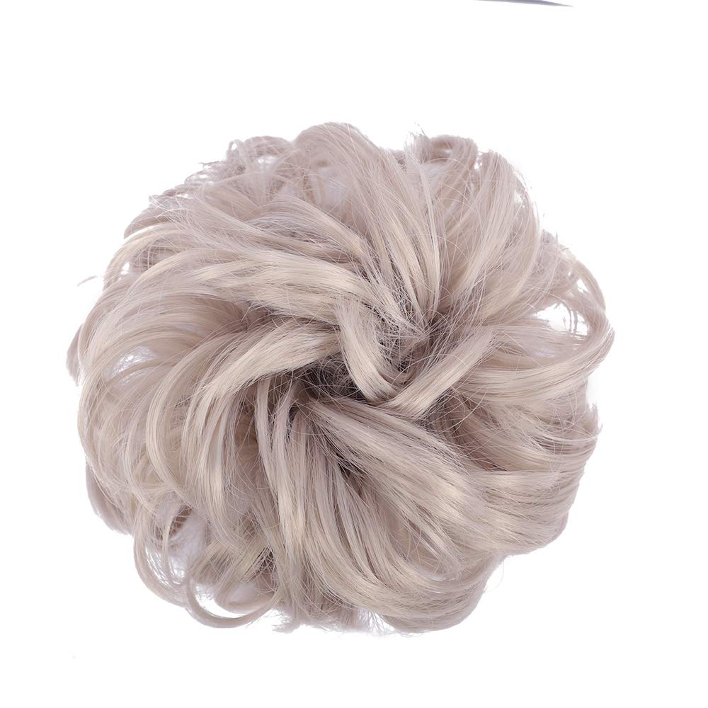 Curly Synthetic Messy Hair Bun Hair Scrunchies Extension - Perfect for Messy Bun Hairstyles, Ponytail Accessories & Everyday Hair Styling