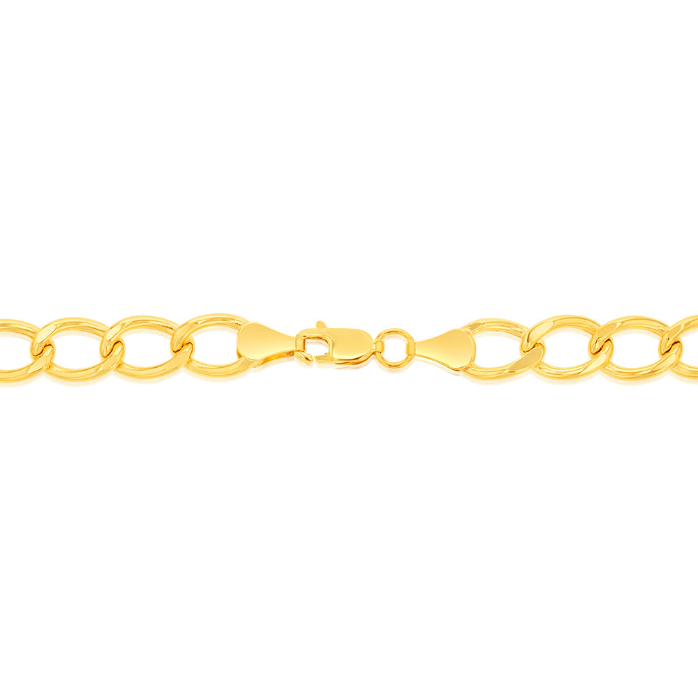9ct Yellow Gold 150 Gauge Open Curb 45cm Chain - Elegant Jewelry for Women & Men, Perfect for Daily Wear, Gifts & Special Occasions