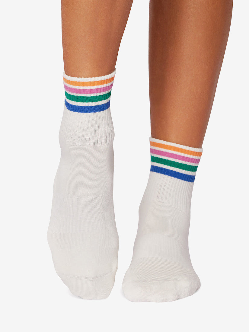Tavi Noir Aria Grip Socks - Non-Slip Yoga Socks with Thrive Stripe Design for Women - Perfect for Yoga, Pilates, Barre & Home Workouts