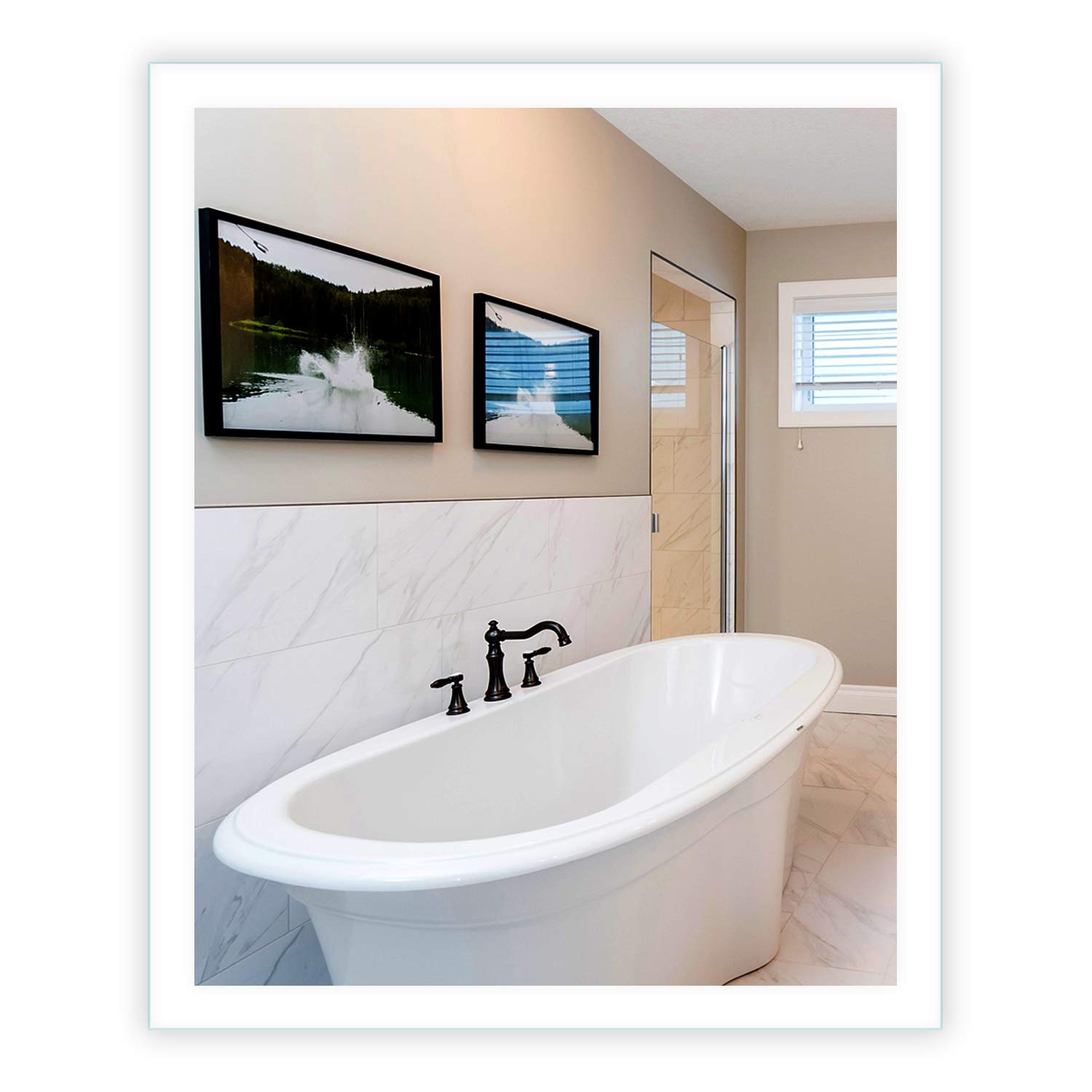LED Bathroom Mirror with Anti-Fog & Side Lighting - 36
