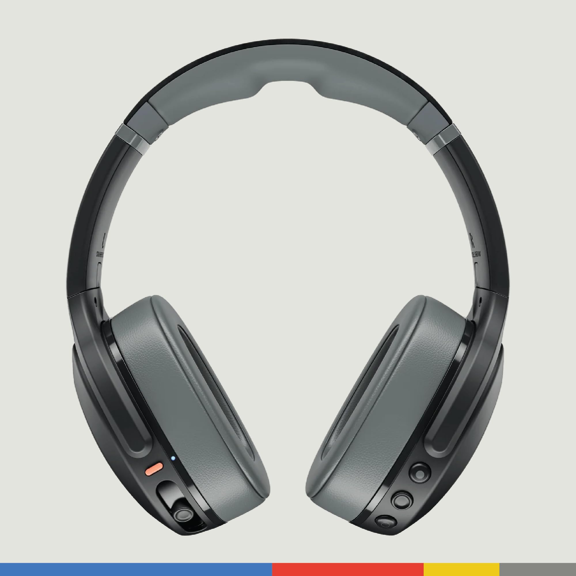 Skullcandy Crusher Evo Wireless Over-Ear Headphones with Sensory Bass, 40-Hour Battery, Built-in Mic & Charging Cable - Compatible with iPhone, Android & Bluetooth Devices (Black) - Perfect for Gaming, Music & Travel