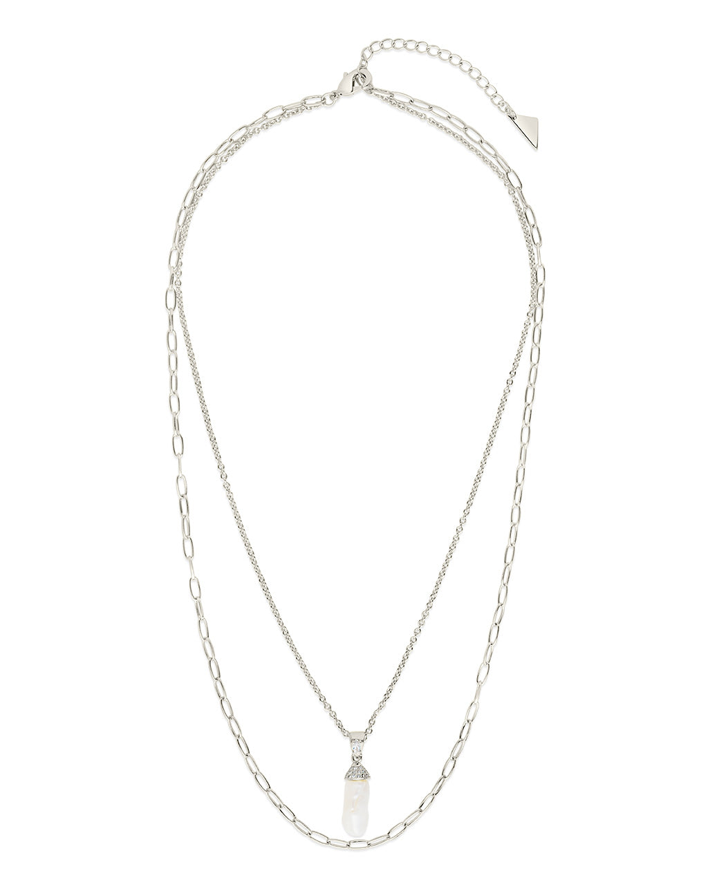 Nerissa Pearl & Chain Layered Necklace for Women - Elegant Layered Pearl Necklace with Gold Chain - Perfect for Weddings, Parties & Everyday Wear