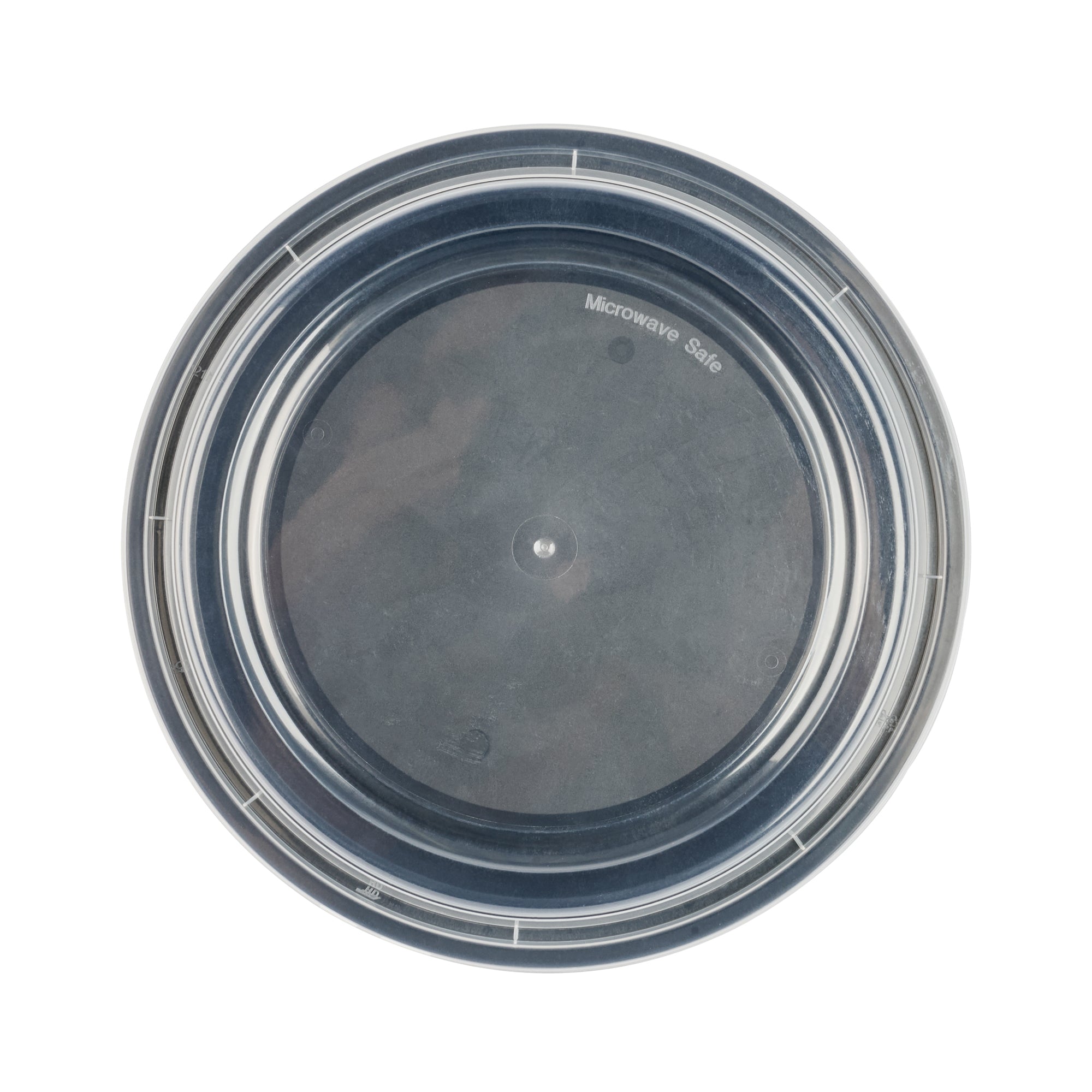 48 oz Round Black Plastic To Go Containers with Clear Lids - Microwave Safe, 9x9x1.75 Inches - 50 Pack for Catering, Takeout & Meal Prep