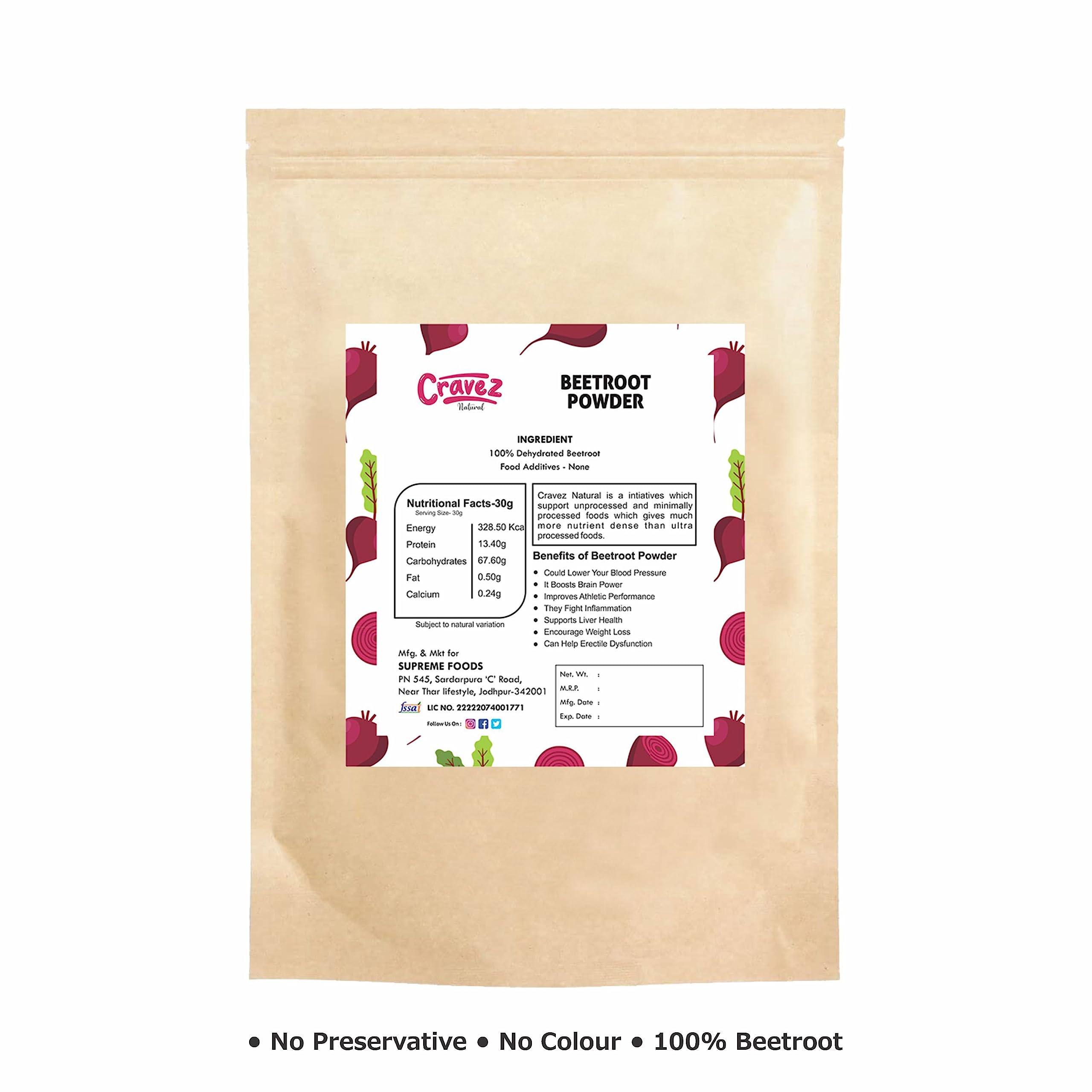 **Organic Beetroot Powder for Skin & Hair Care - Natural Face Glow, Weight Loss Drink Supplement | 100% Pure, No Artificial Colors or Preservatives | 200g | Perfect for Smoothies, Juices & DIY Beauty Masks**