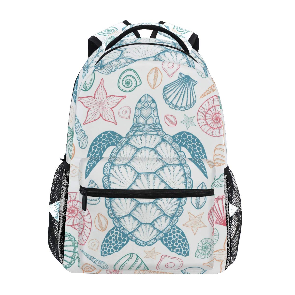 Senya Kids School Backpack with Sea Turtle & Starfish Design - Durable Bookbag for Boys & Girls - Perfect for School, Travel & Outdoor Adventures
