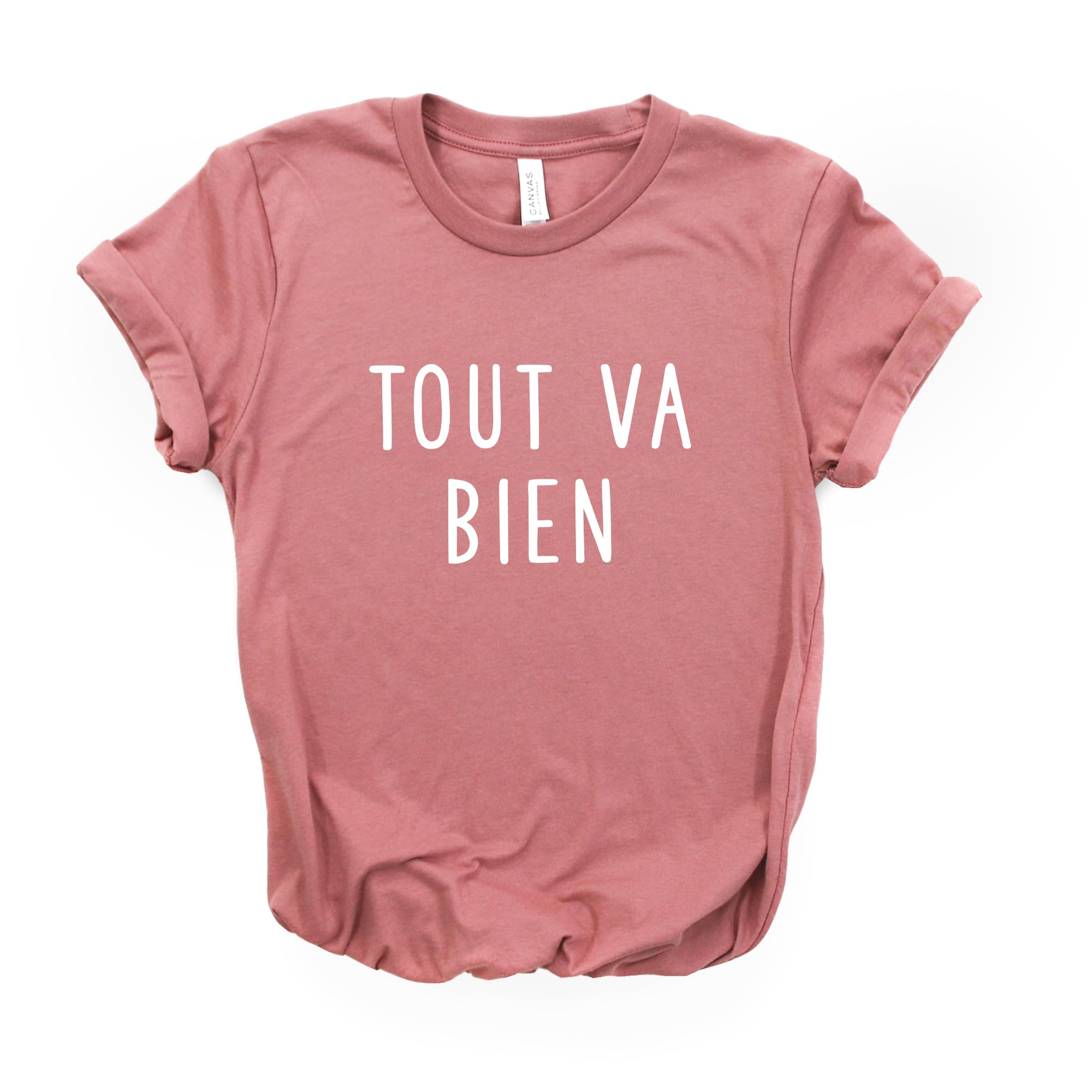 French Shirt - Tout Va Bien Shirt - Everything Is Fine T-Shirt - Bonjour Shirt - France Inspired - C'est la Vie Shirt - Paris Themed - Softstyle Unisex Tee for Casual Wear, Travel & French Culture Enthusiasts