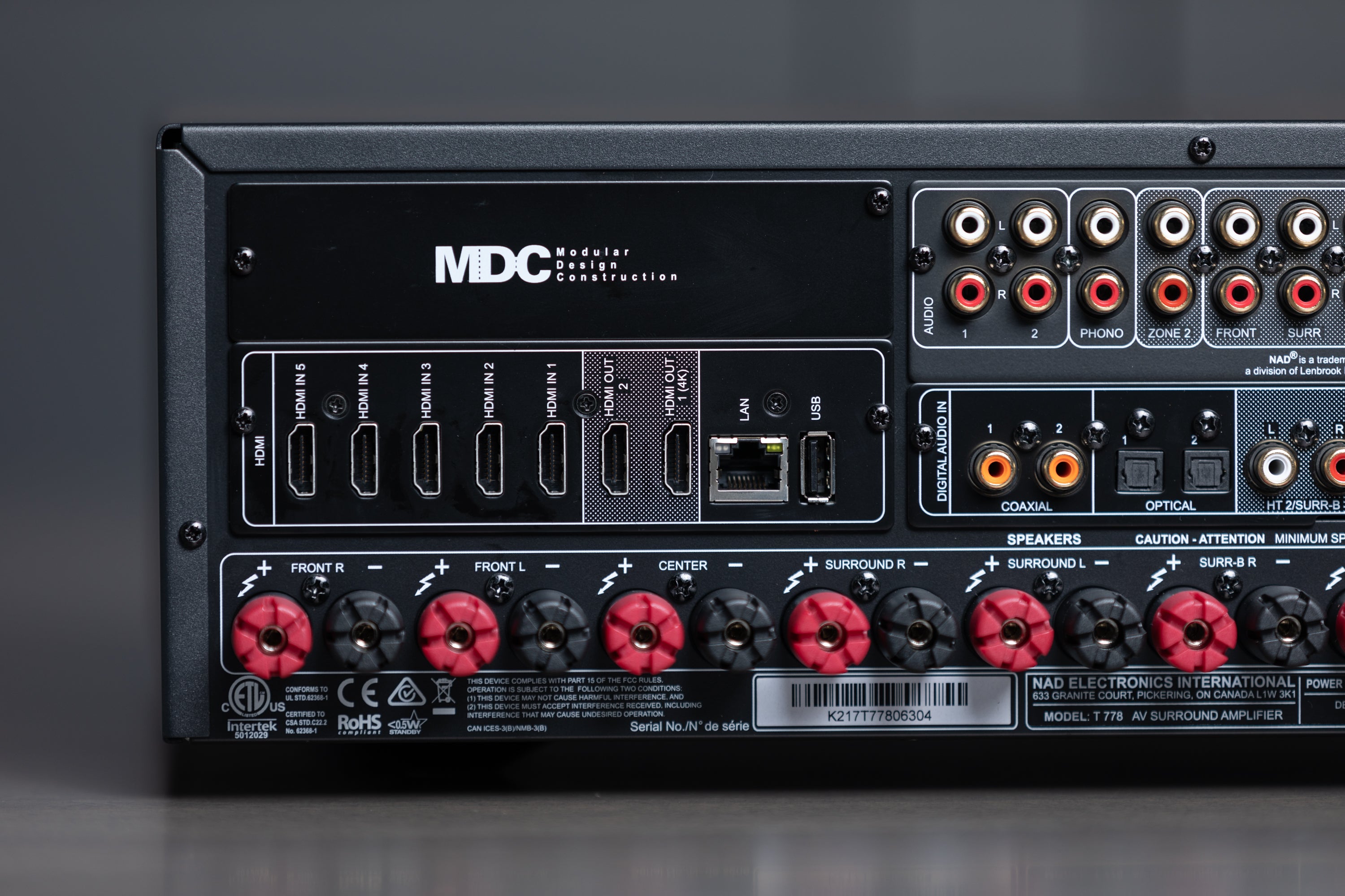 NAD T778 7.2-Channel AV Receiver - Premium Home Theater Sound System for Movies, Music & Gaming | Perfect for Living Rooms, Home Theaters & Entertainment Spaces