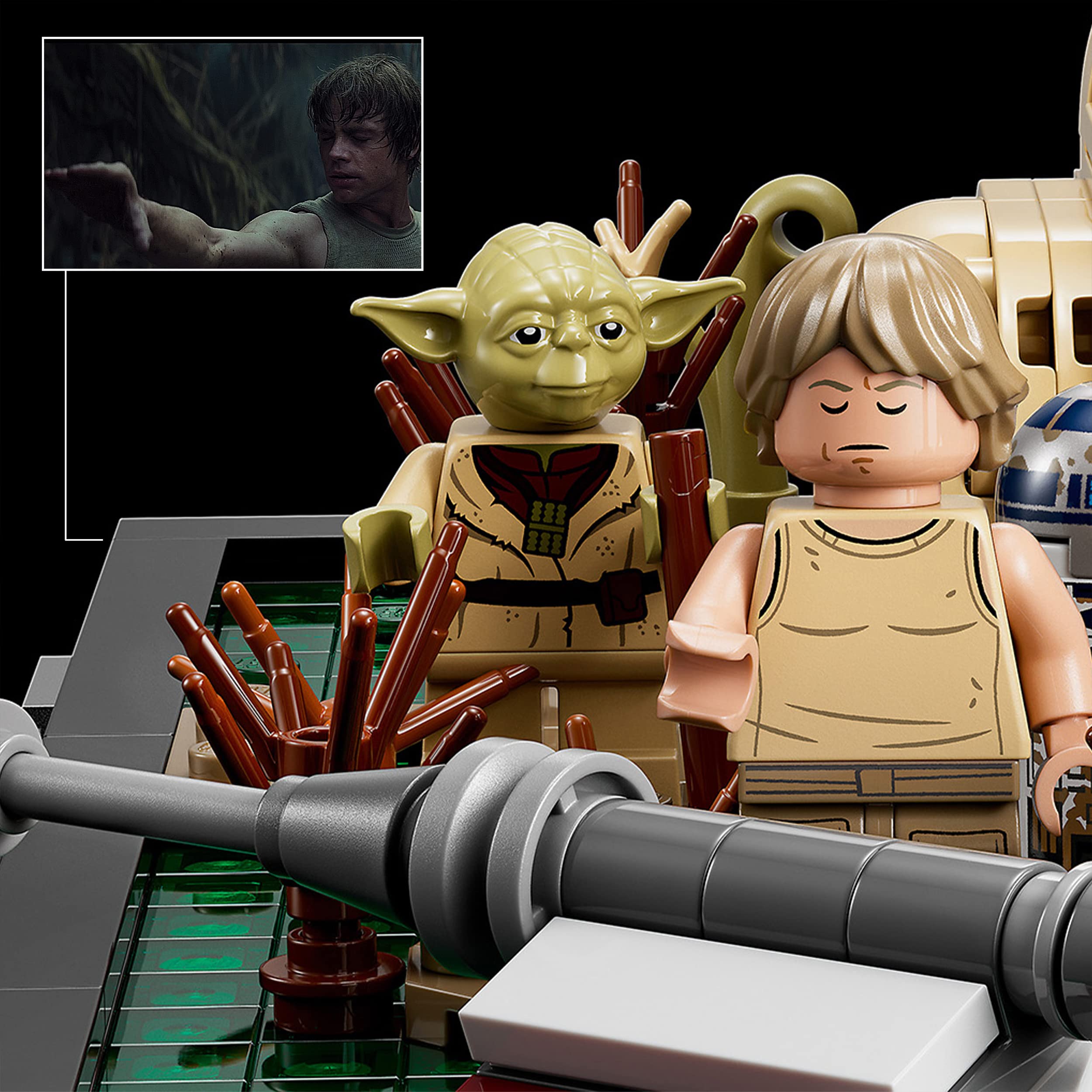 LEGO 75330 Star Wars Jedi Training Diorama on Dagobah - Adult Building Set with X-Wing Starfighter, The Empire Strikes Back Collectible Model Kit - Perfect Gift for Men & Women | Home Decor, Office Display, Star Wars Fan Collection