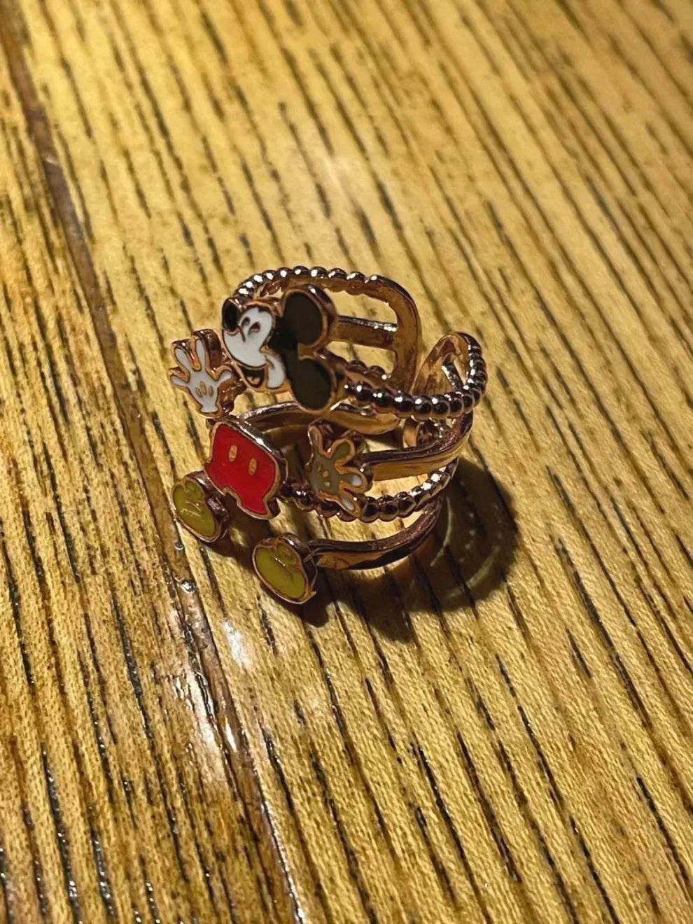 Disney Anime Mickey Mouse Girls Ring - Cute Cartoon Jewelry for Kids & Teens - Perfect for Birthday Gifts, Parties & Everyday Wear