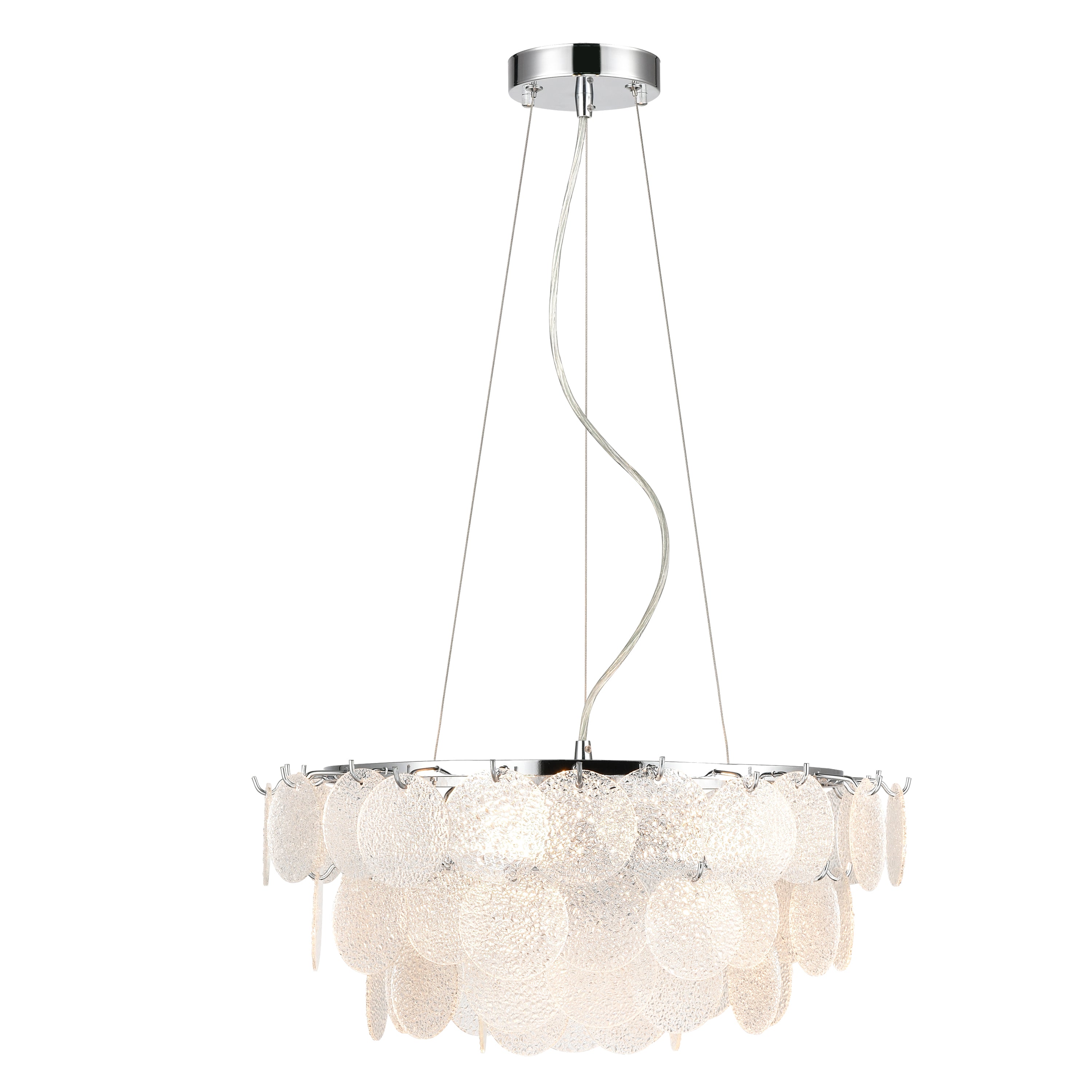 Elegant Crystal Chandelier Lighting Fixture - Modern Ceiling Light for Dining Room, Bedroom & Living Room Decor | Perfect for Home, Wedding & Luxury Interior Design