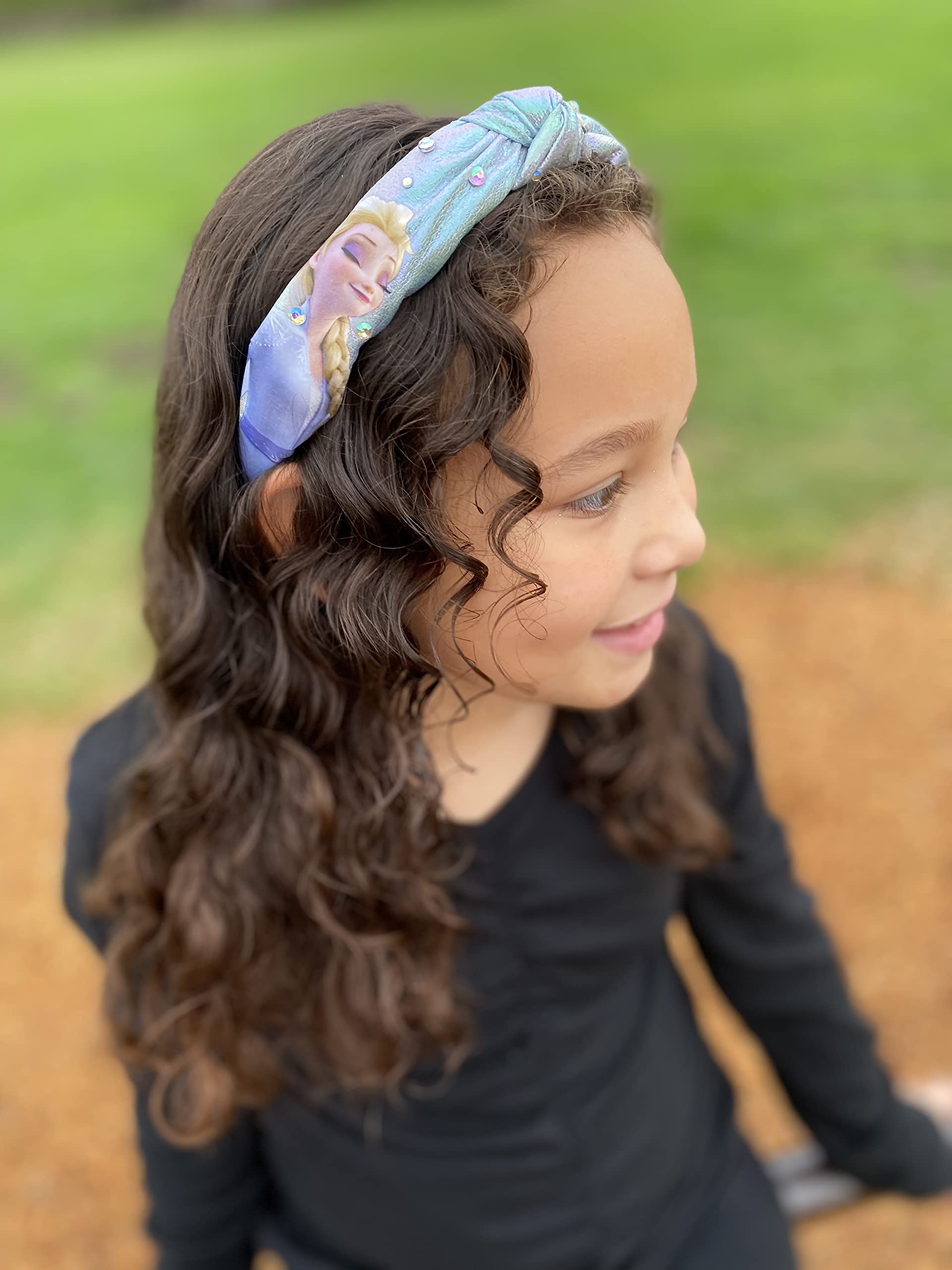 Disney Frozen 2 Elsa Diamond Knot Headband for Girls | Sparkling Hair Accessories | Perfect for Birthday Gifts, Cosplay, and Princess Parties
