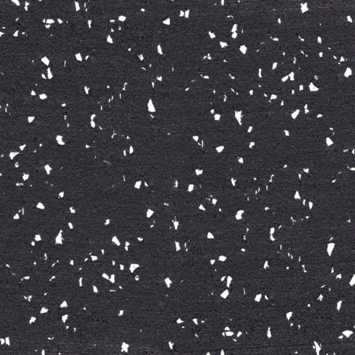 On Deck Sports 8mm Gray Fleck Rubber Flooring Roll (4x6 ft) - Durable Gym Flooring for Home Workouts, Garage Gyms & Fitness Studios