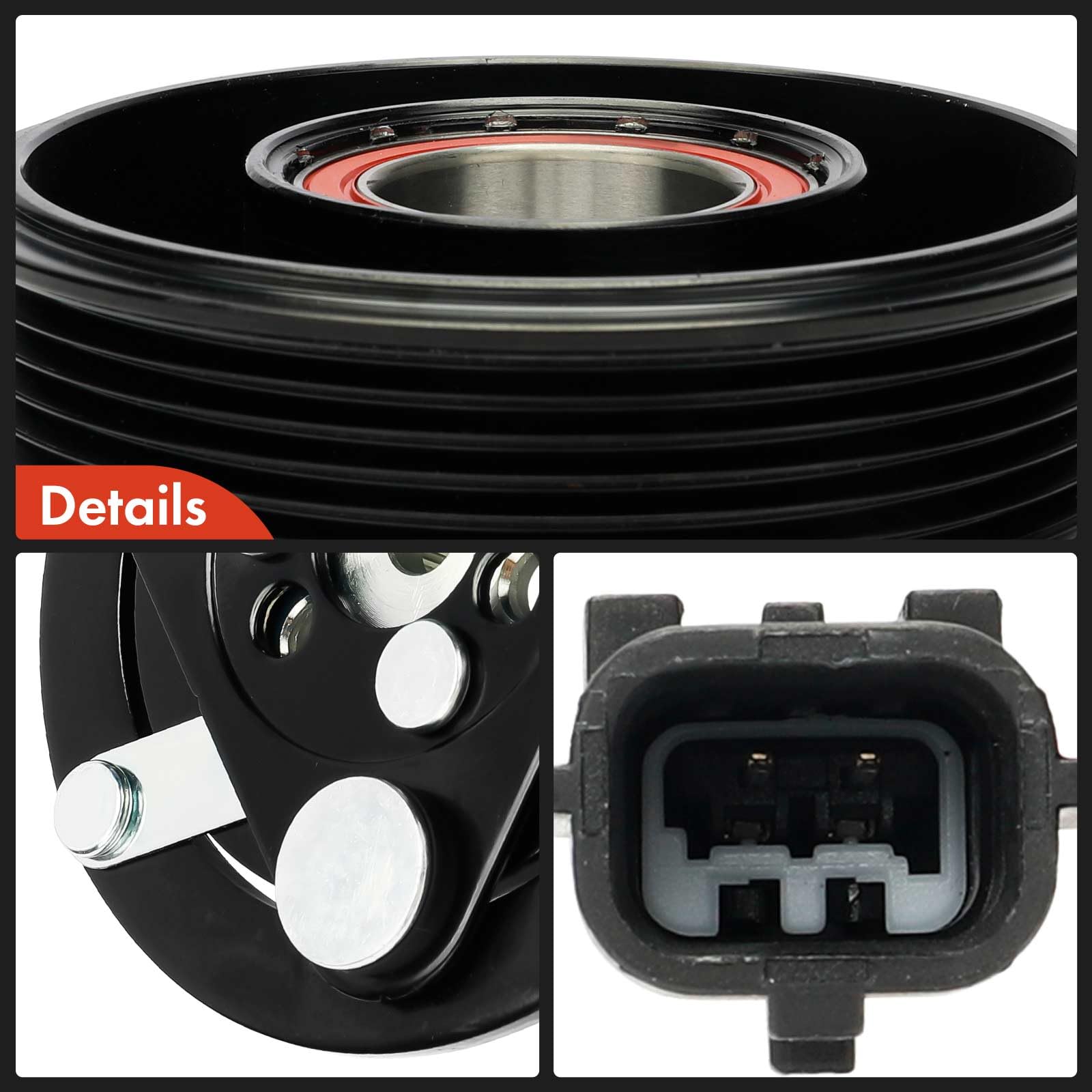 Premium AC Compressor Clutch Kit for 2013-2019 Nissan Sentra 1.6L 1.8L - High Performance Replacement Part - Perfect for Summer Cooling & Auto AC Repair