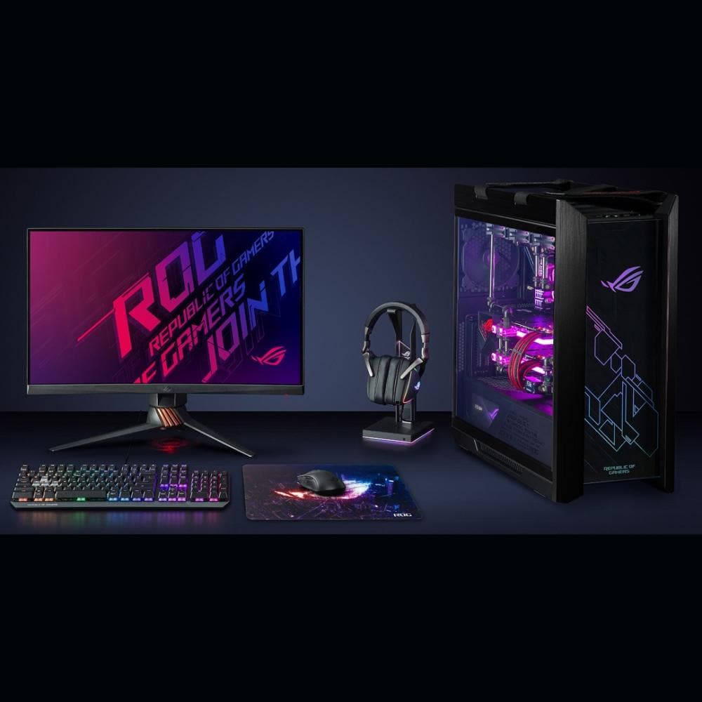 ASUS ROG Strix Slice Gaming Mouse Pad - Large Extended Non-Slip Rubber Base Mouse Mat for PC, Laptop, Office & Esports - Perfect for FPS, MOBA & RTS Games