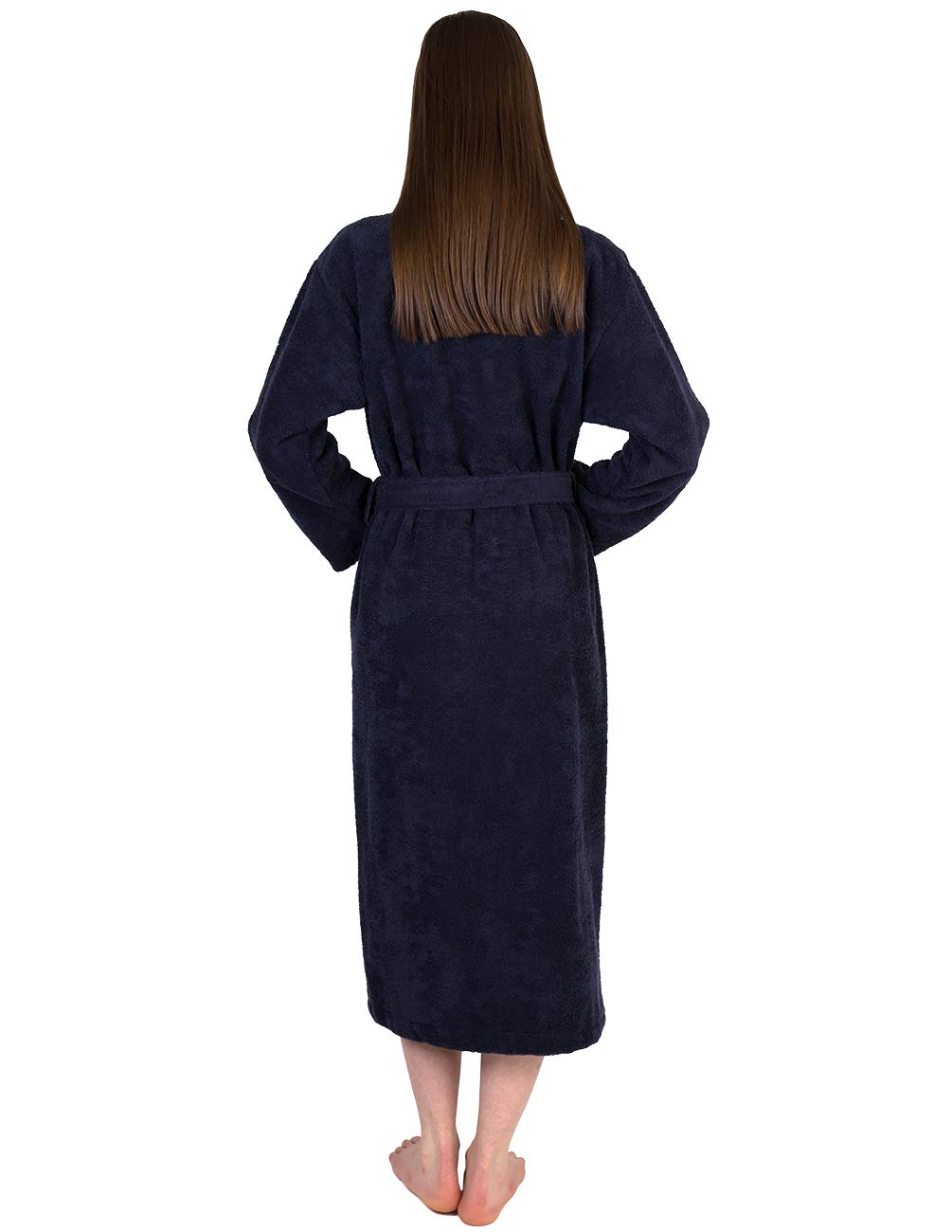 Premium Turkish Cotton Terry Bathrobe for Women - Soft & Absorbent Shawl Collar Robe - Spa, Lounge & Home Relaxation Wear
