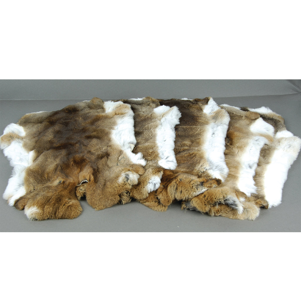 Natural Rex Rabbit Fur Blanket - Soft & Luxurious Heather Gray for Cozy Home Decor & Winter Warmth