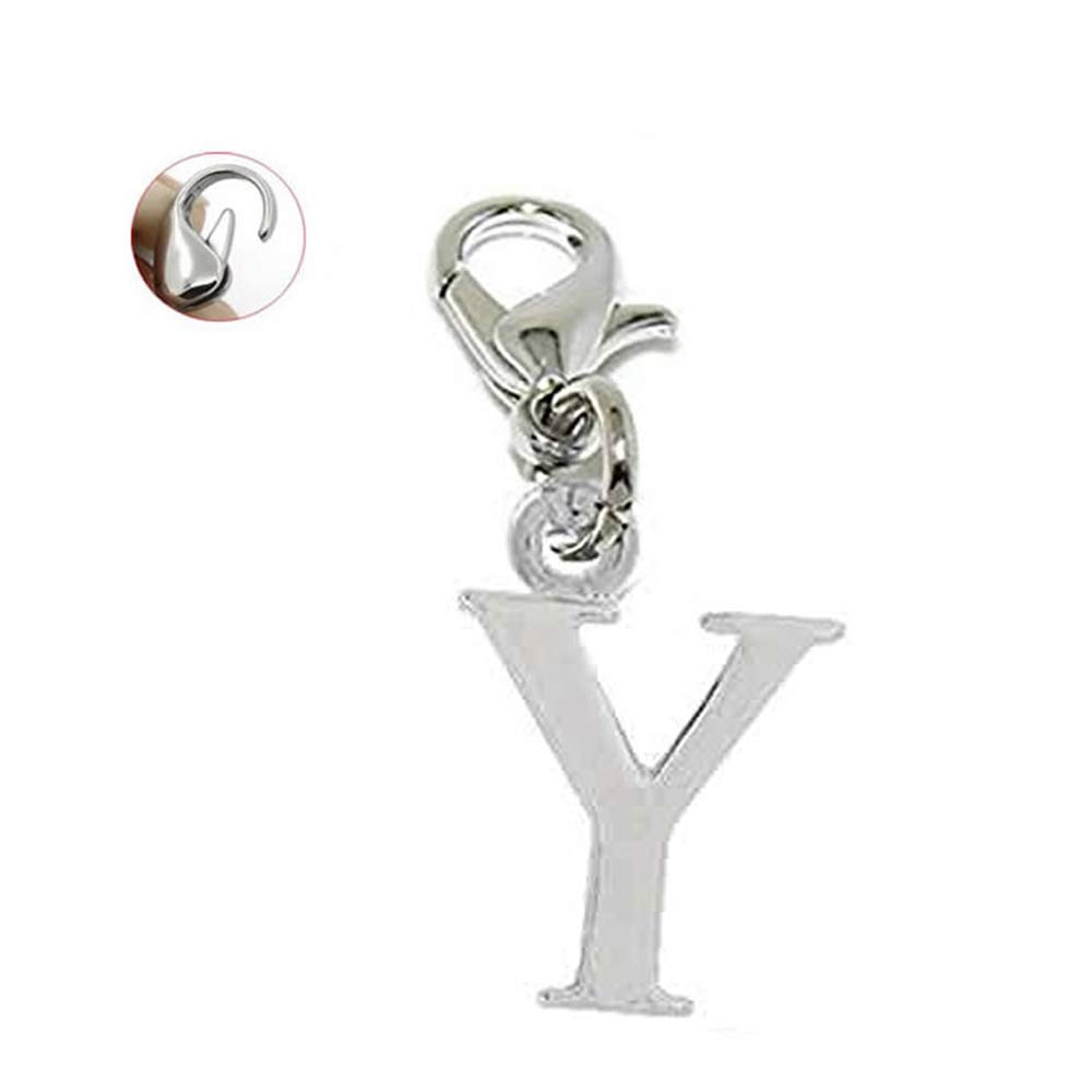 Sparkly Dangling Letter Charms - Clip On Pendant for Bracelets & Necklaces - Perfect for DIY Jewelry Making, Party Favors, and Personalized Gifts