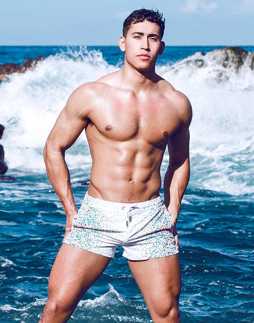 2eros Moana 3 Swim Shorts for Men - Quick Dry Beach Swim Trunks with Pockets - Perfect for Swimming, Surfing & Summer Vacations