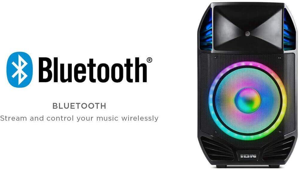 ION Audio Total PA Premier 500W High Power Bi-Amplified Bluetooth PA System with Wireless Mic - Perfect for Outdoor Events, Parties & Live Performances