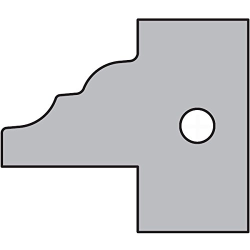 CMT 695.015.E2 Knife Set - 2 Professional Profile & Counterprofile Cutter Head Replacement Blades for Woodworking | Perfect for Router Bits, Cabinet Making, and Precision Wood Cutting