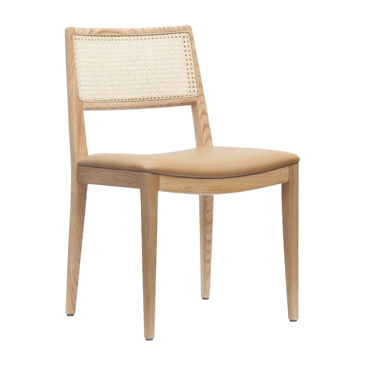 Classic Leatherette Dining Chair - Modern PU Leather Upholstered Side Chair with Padded Seat & Sturdy Metal Legs - Perfect for Kitchen, Dining Room, Restaurant or Office Use