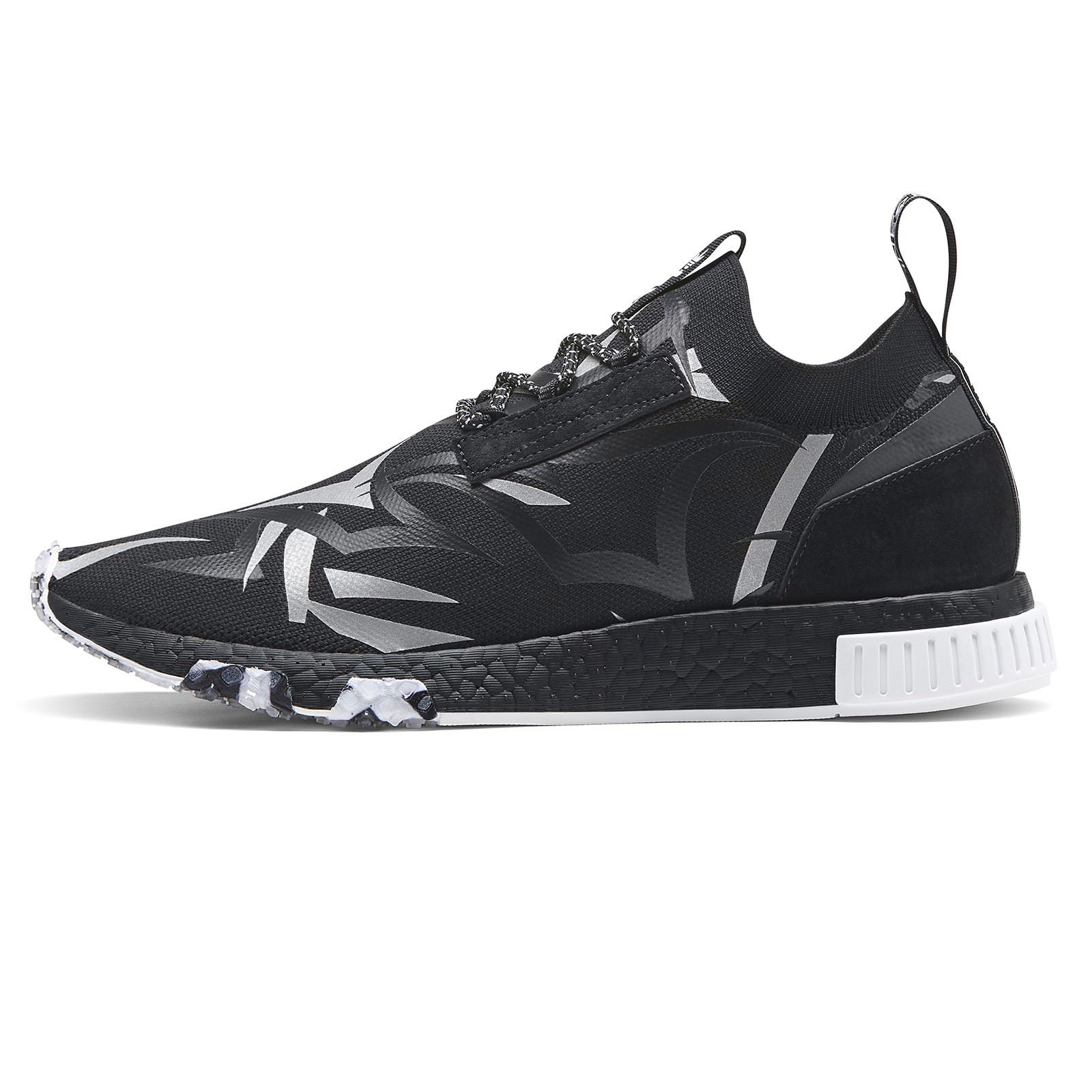 adidas Consortium x Juice Men NMD Racer Sneakers - Black/Footwear White/Core Black | Running, Training & Casual Wear