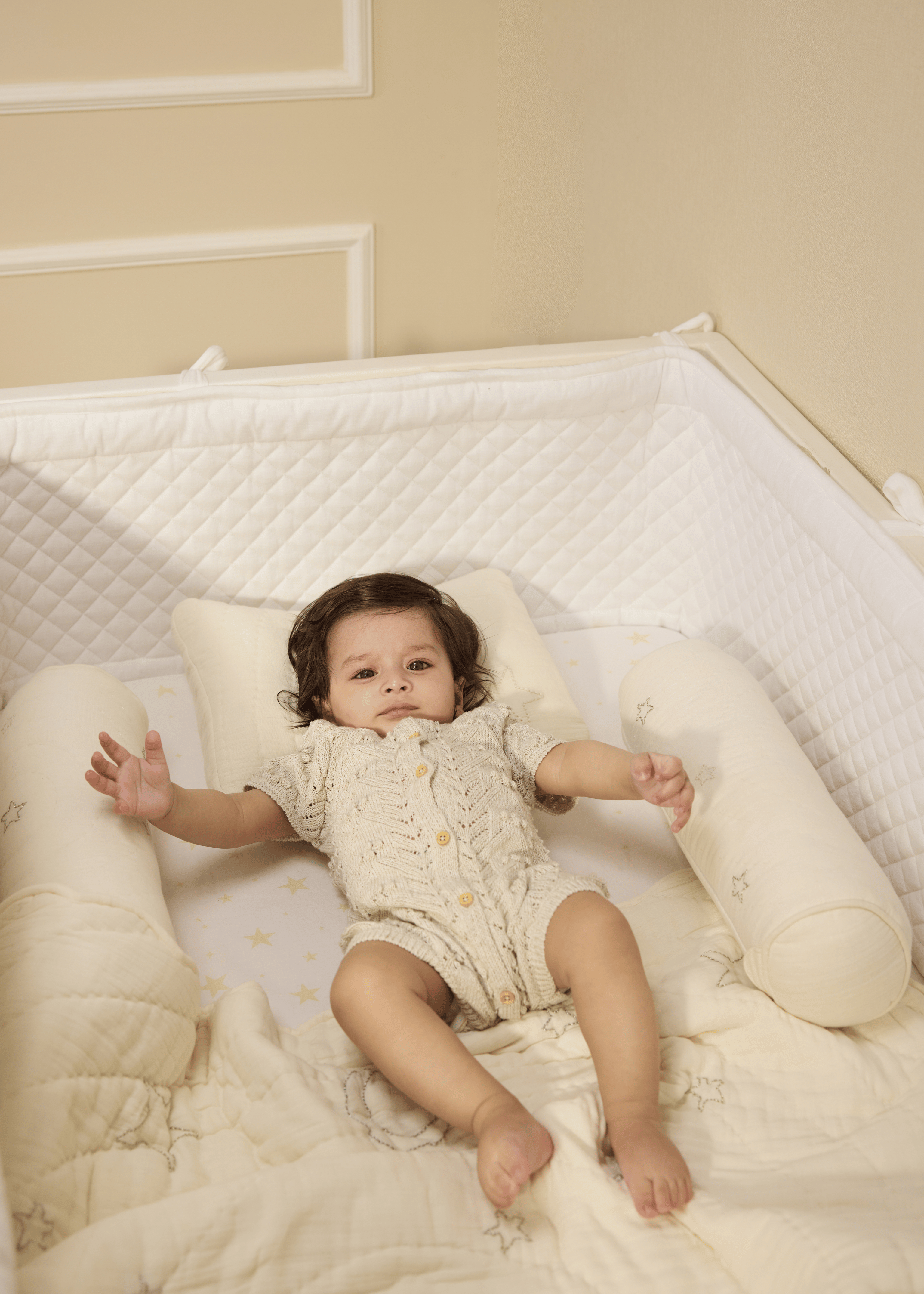 Luna Baby Cot Bedding Set with Soft Bumper - Breathable Crib Sheets & Comfortable Nursery Bedding for Newborns & Toddlers - Perfect for Nursery, Daycare, and Home Use