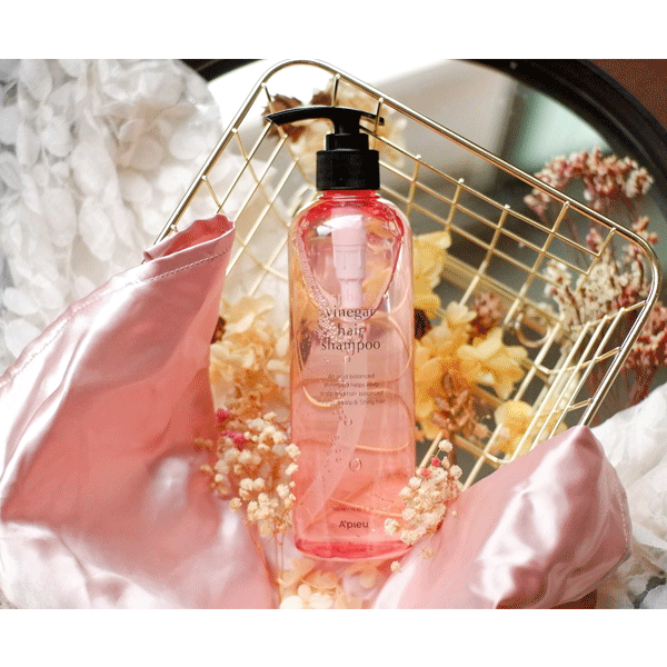 A'PIEU Raspberry Vinegar Hair Shampoo 500ml - Deep Cleansing & Scalp Care for Healthy Hair - Perfect for Daily Use & Color-Treated Hair