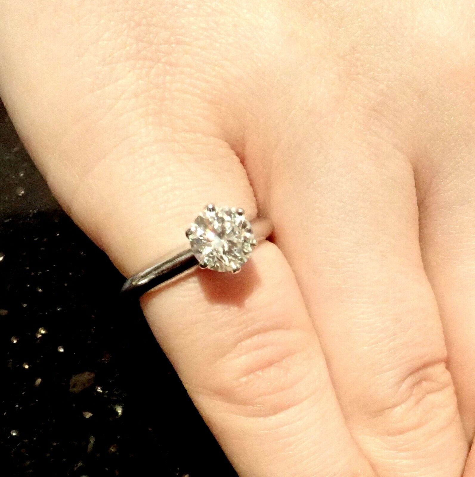 Authentic Tiffany & Co. Platinum 1.13ct Diamond H VS1 Engagement Ring with Certification - Perfect for Proposals, Weddings & Anniversary Gifts