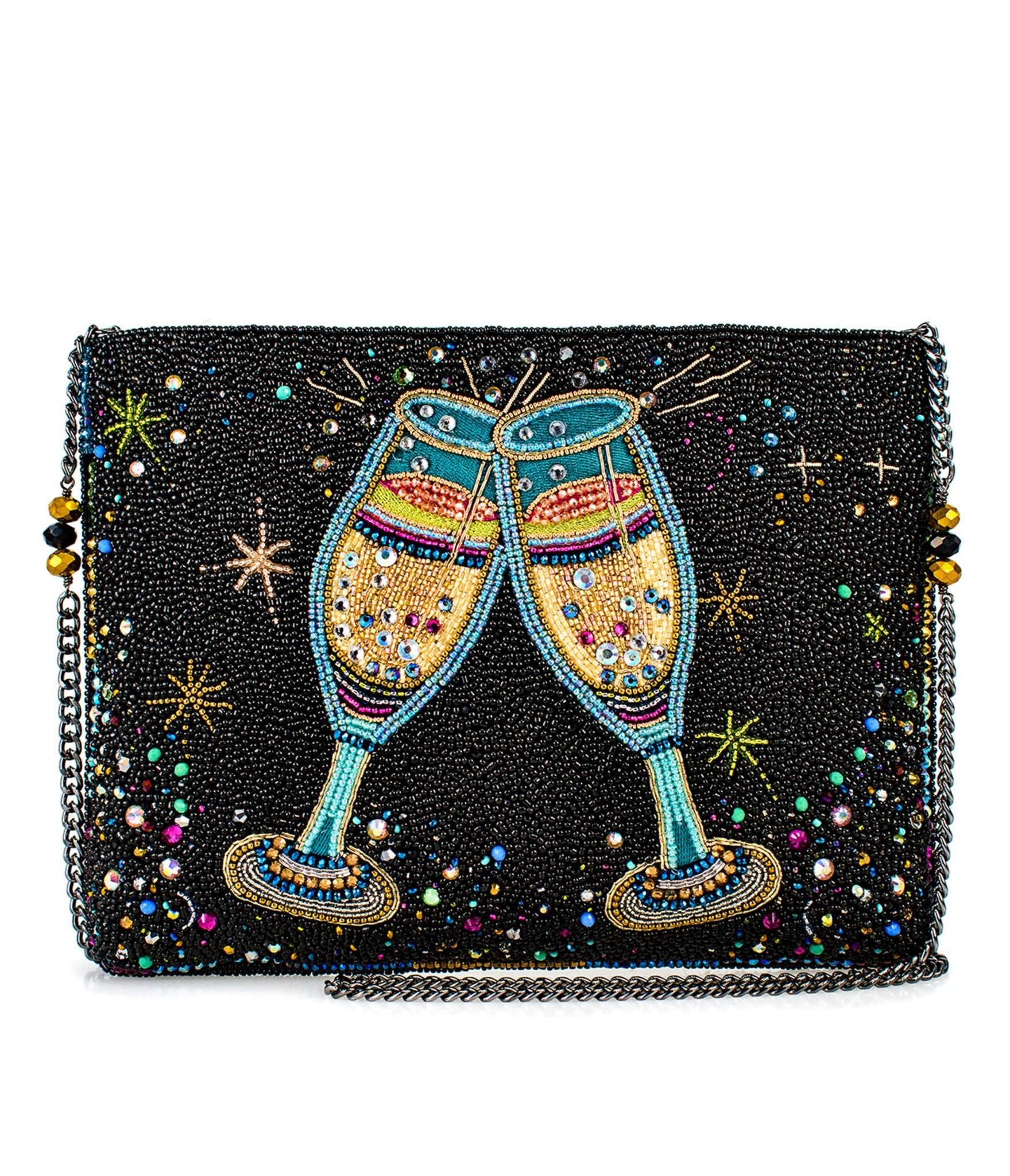 Mary Frances Cheers To That Crossbody Handbag - Stylish Women's Leather Purse for Everyday Use, Parties & Travel | Fashion Accessory Gift