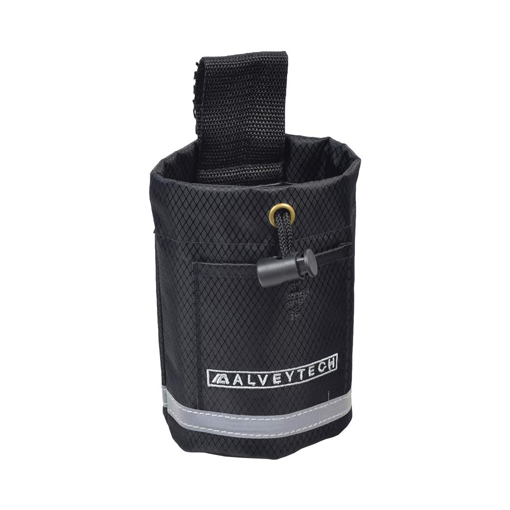 AlveyTech Unbreakable Universal Cup Holder for Mobility Scooters, Wheelchairs, ATV, Walker & More - Durable Fabric Drink Bottle Holder for Cars, Boats, E-Bikes (Black) - Perfect for Travel, Outdoor Adventures & Daily Commute