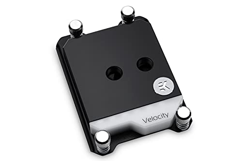 EKWB EK-Quantum Velocity CPU Water Block for AMD Threadripper sTR4 - Digital RGB LED, Nickel/Acetal Cooling Solution - Perfect for High-Performance PC Gaming & Liquid Cooling Builds
