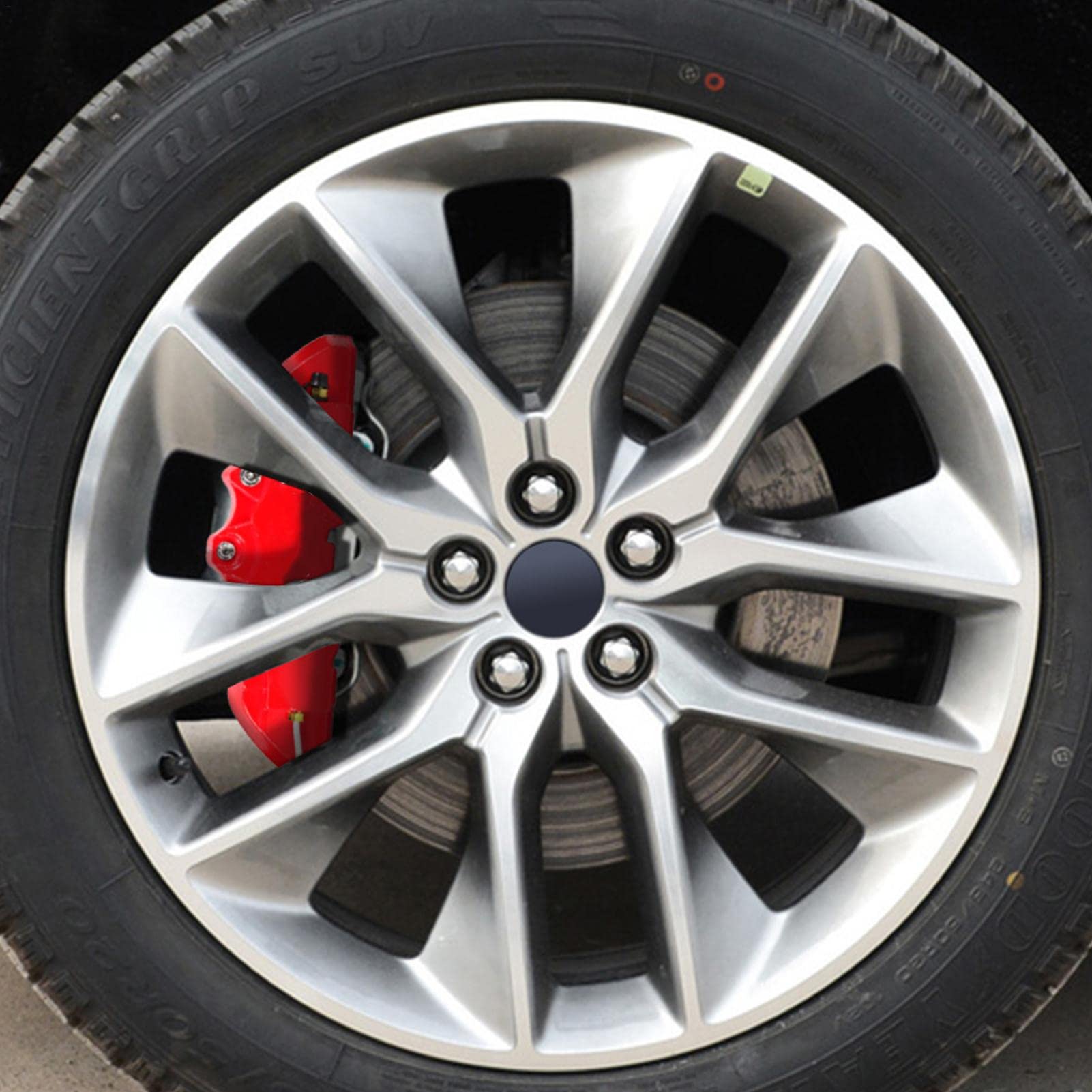 Universal Car Brake Caliper Cover Set - Front & Rear Wheel Hub Protector Guard for Enhanced Vehicle Aesthetics & Protection - Perfect for Car Enthusiasts & Auto Detailing