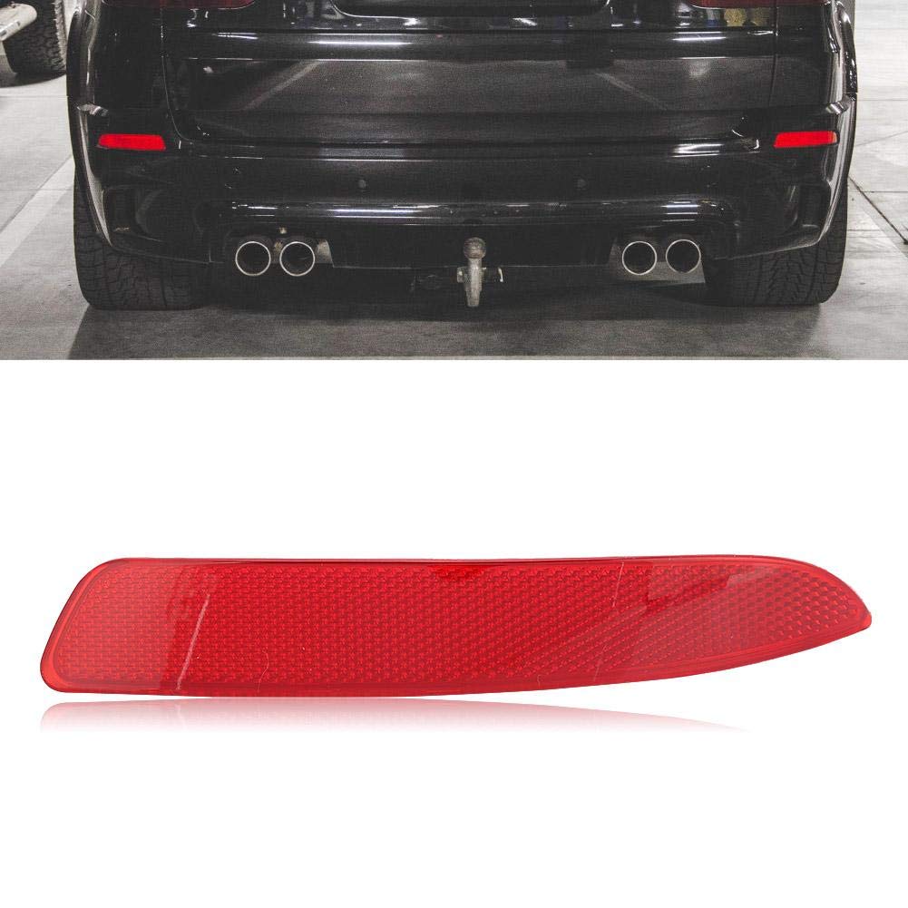 BMW 5Xd & E70 X5 Rear Bumper Reflector - Right Passenger Side (2007-2013 Models) - OEM Part #63217158949 / 63217158950 - Red Safety Light Accessory for Night Visibility & Enhanced Vehicle Style