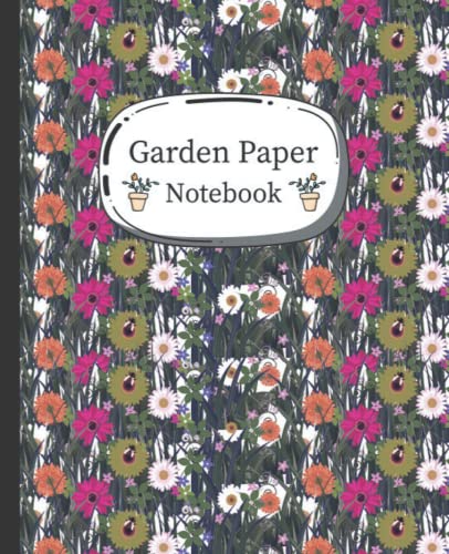 Premium Garden Paper Notebook - 7.5 x 9.25 Inches, 120 Pages | Gardening Journal for Kids & Teens | Perfect for Plant Tracking, Outdoor Activities & Nature Exploration