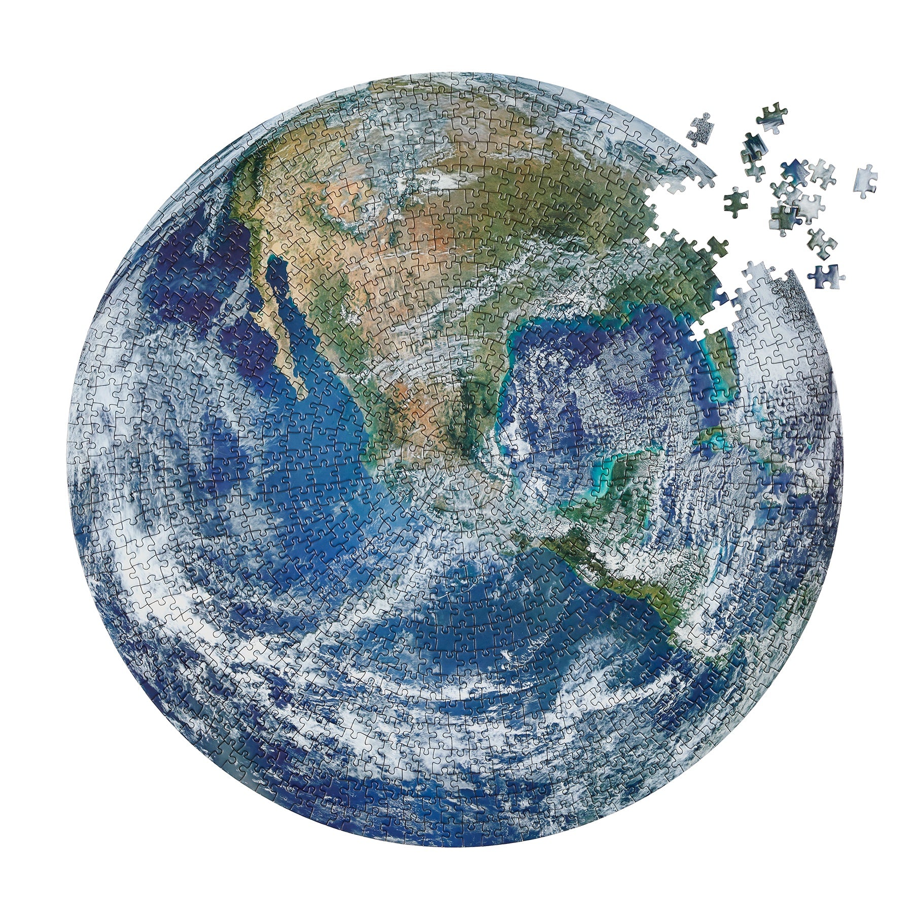 The Earth Puzzle by Four Point Puzzles - 1000 Piece Jigsaw Puzzle for Adults & Kids, Perfect for Family Game Night & Educational Learning