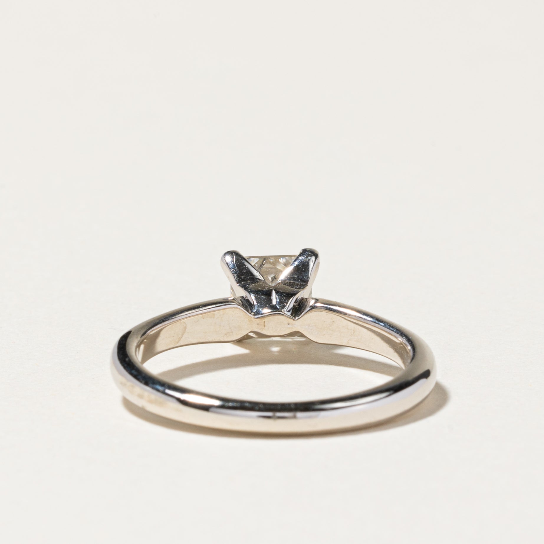 14K White Gold Diamond Ring - 0.88 Carat Round Cut Solitaire Engagement Ring, Size 6 | Perfect for Wedding, Proposal & Anniversary Gifts