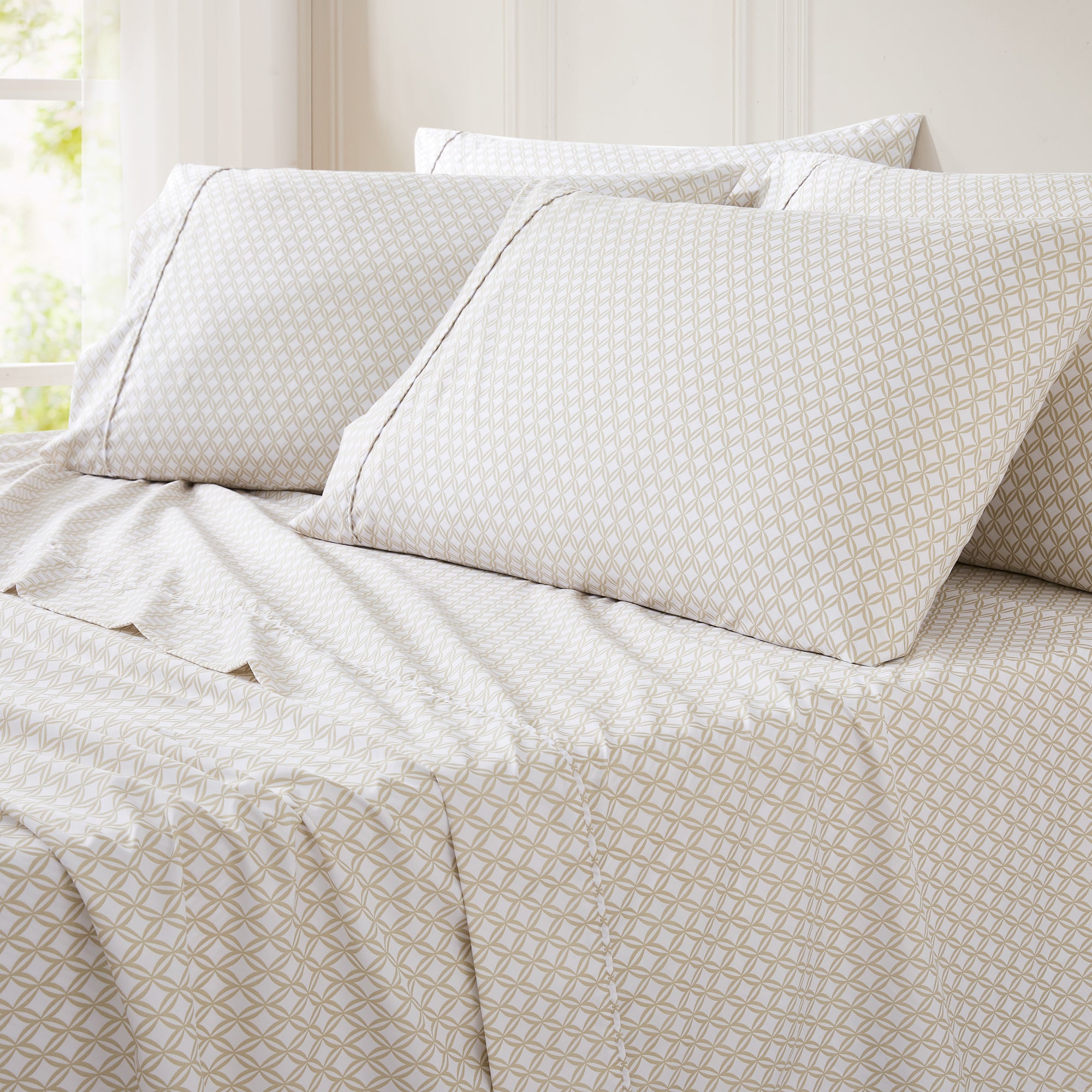 Premium 400 Thread Count Egyptian Cotton Sheet Set - Queen Size, Soft Breathable Bed Sheets for All Seasons - Perfect for Master Bedroom, Guest Room & Airbnb
