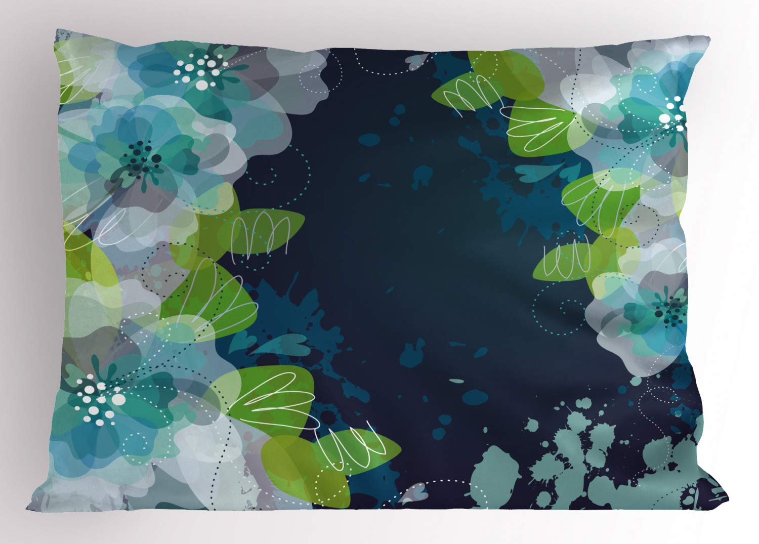 Ambesonne Navy Blue Standard Pillow Sham 26