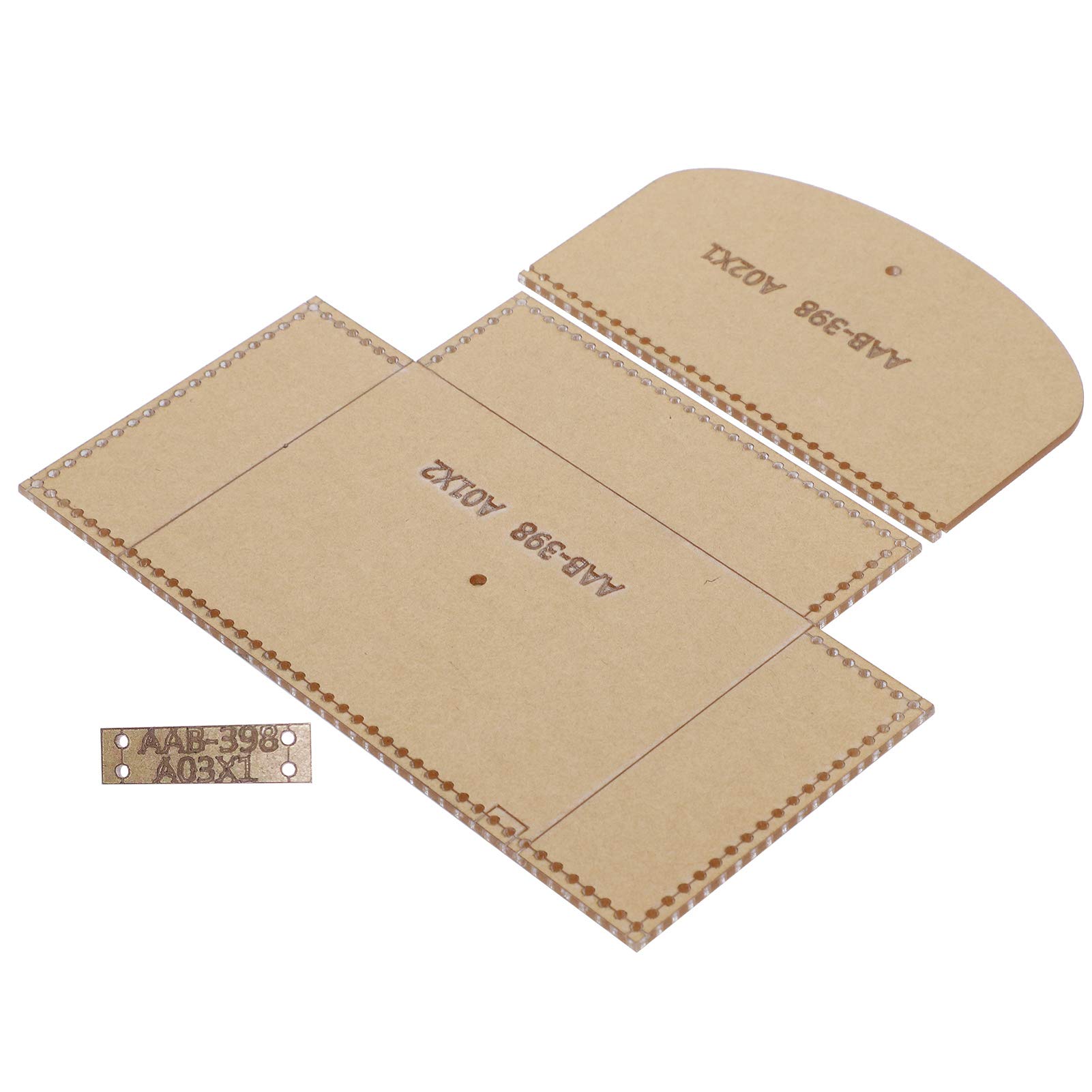 **Durable Acrylic Leather Pattern for DIY Wallet & Coin Purse - Sturdy Cutting Template for Handmade Leather Crafts - Perfect for Gift Making, Travel & Everyday Use**
