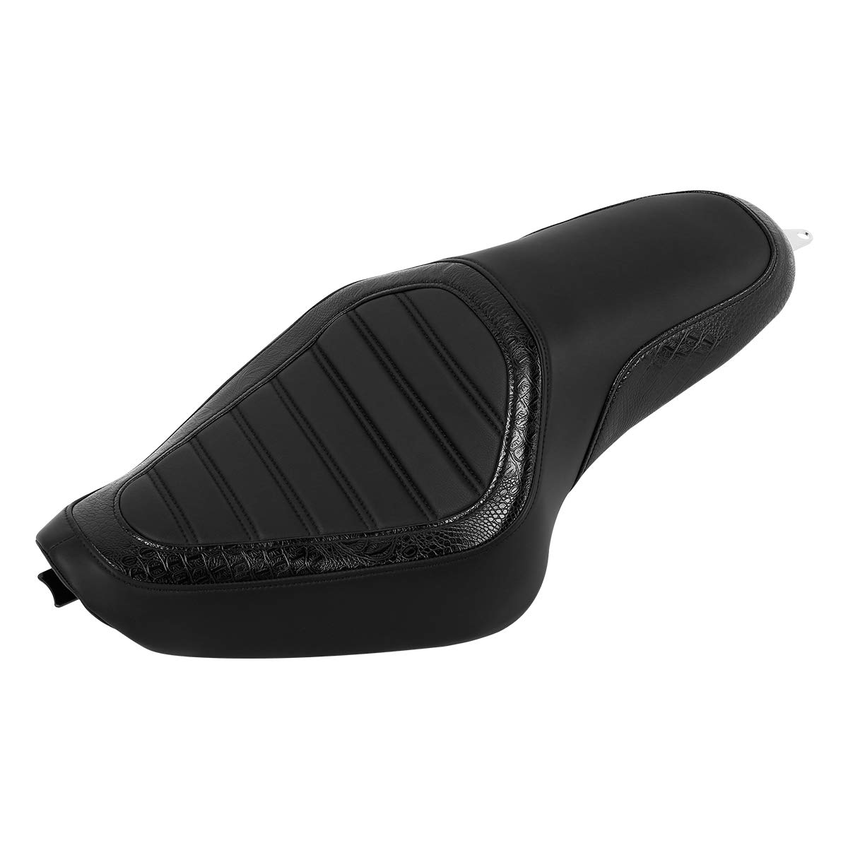 Harley Sportster XL883 XL1200 One-Piece Motorcycle Seat for Driver & Passenger (2004-2022) - Black | Comfortable Ride for Long Distance & City Cruising