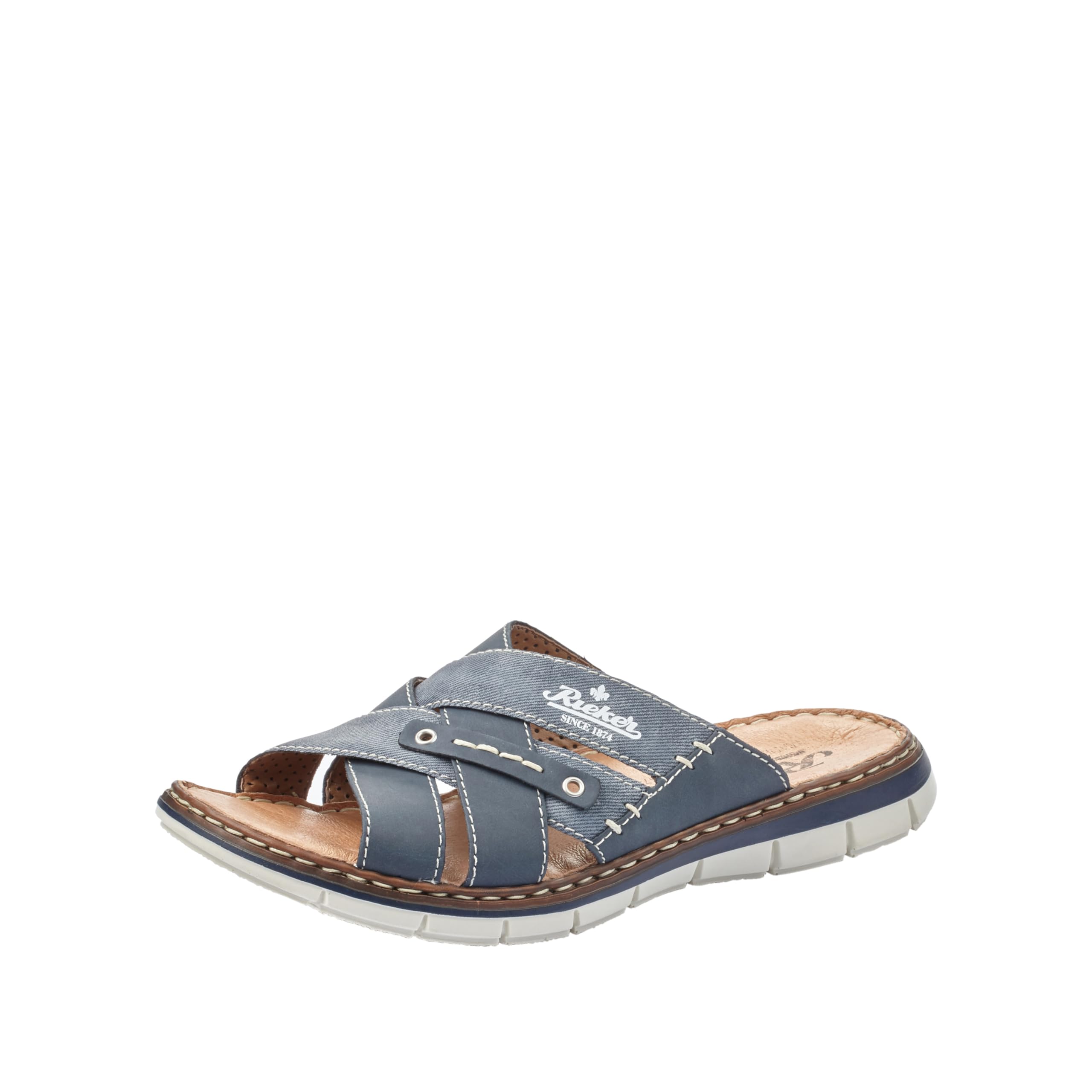 Rieker Men's Comfortable Slip-On Mules - Lightweight & Breathable Casual Shoes for Home, Office & Travel