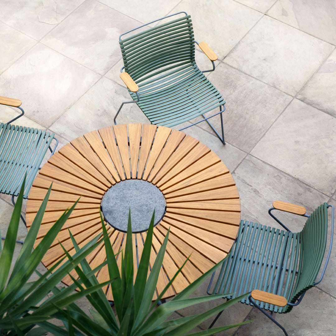 Premium Round Outdoor Patio Table - Durable Weather-Resistant Garden Dining Set for Backyard, Deck, Poolside & BBQ Gatherings