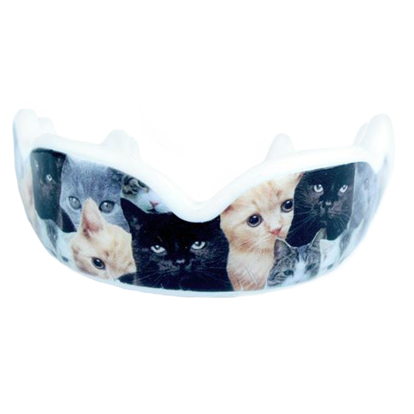 DC Youth Mouth Guard for Kids - Kitty CATastrophe Design - Perfect for Sports, Martial Arts & Nighttime Teeth Grinding Protection